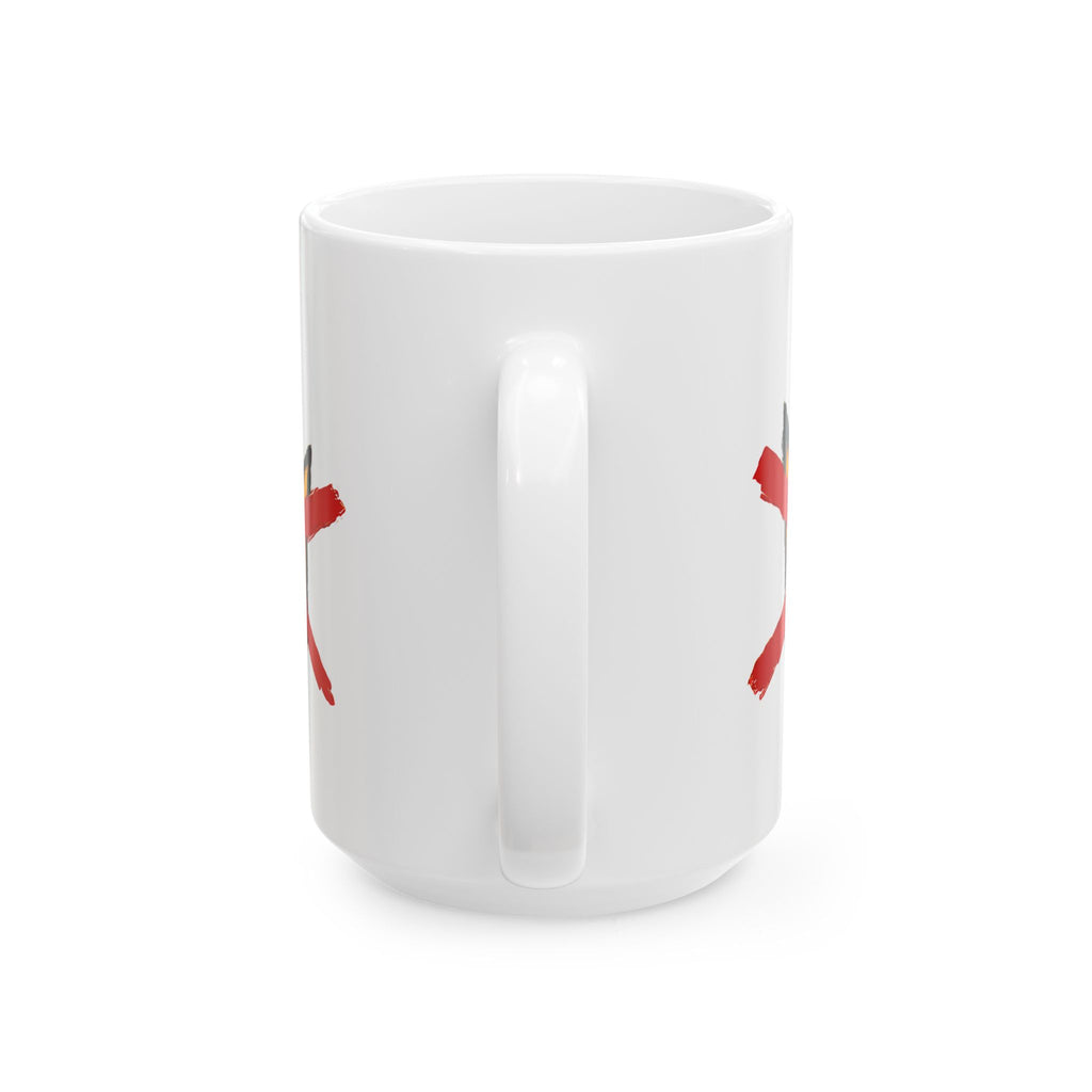 No Kings March Protest Ceramic Mug,  Hand-Drawn (11oz, 15oz)