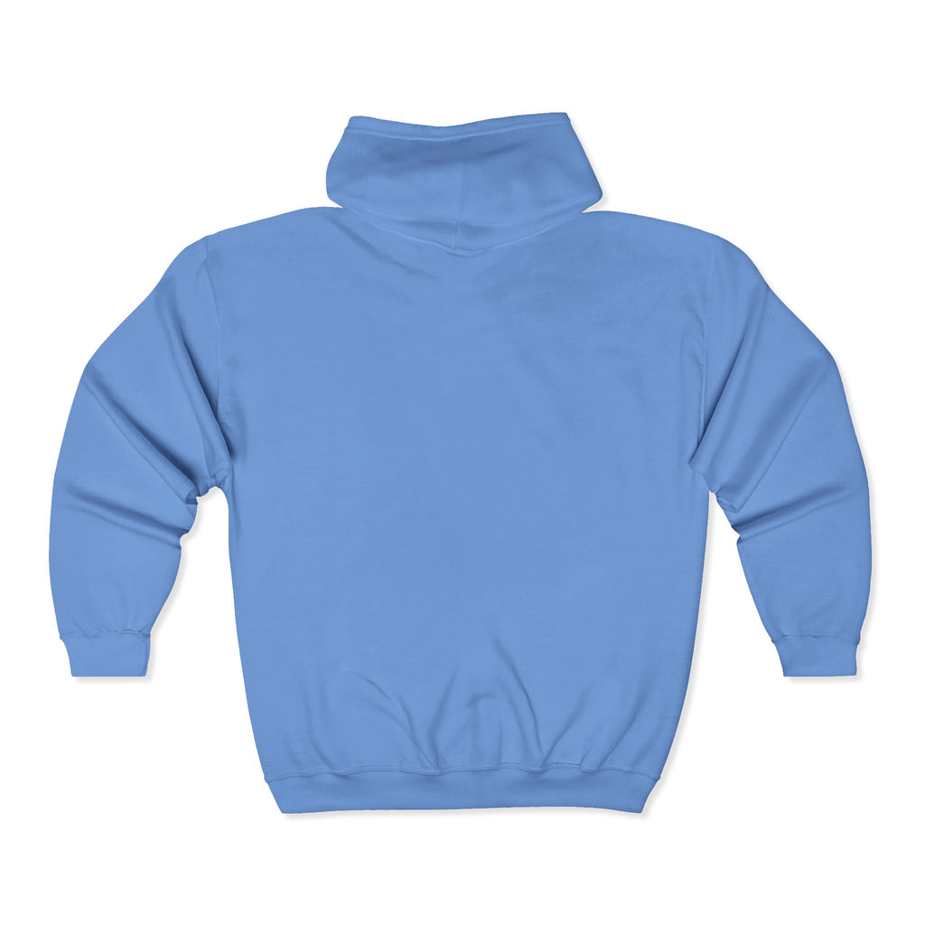 No Kings Embroidered Zip Hoodie | Hand-drawn Full Zip Hooded Sweatshirt