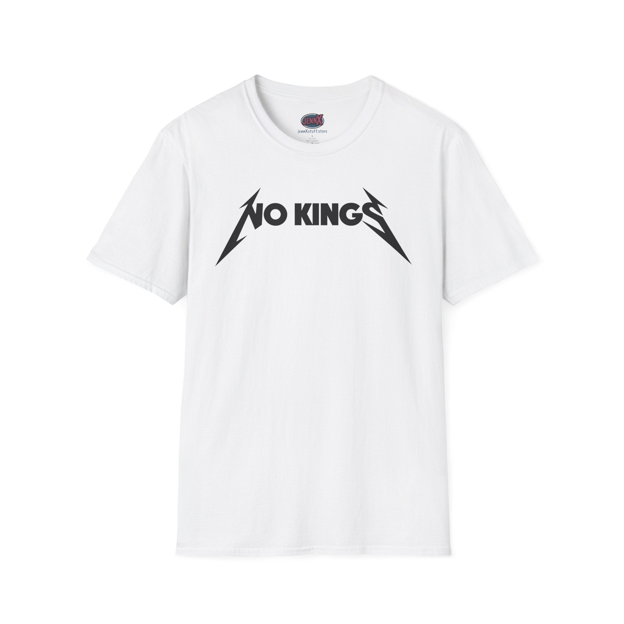 No Kings Matallica parody T-Shirt | Heavy Metal Protest