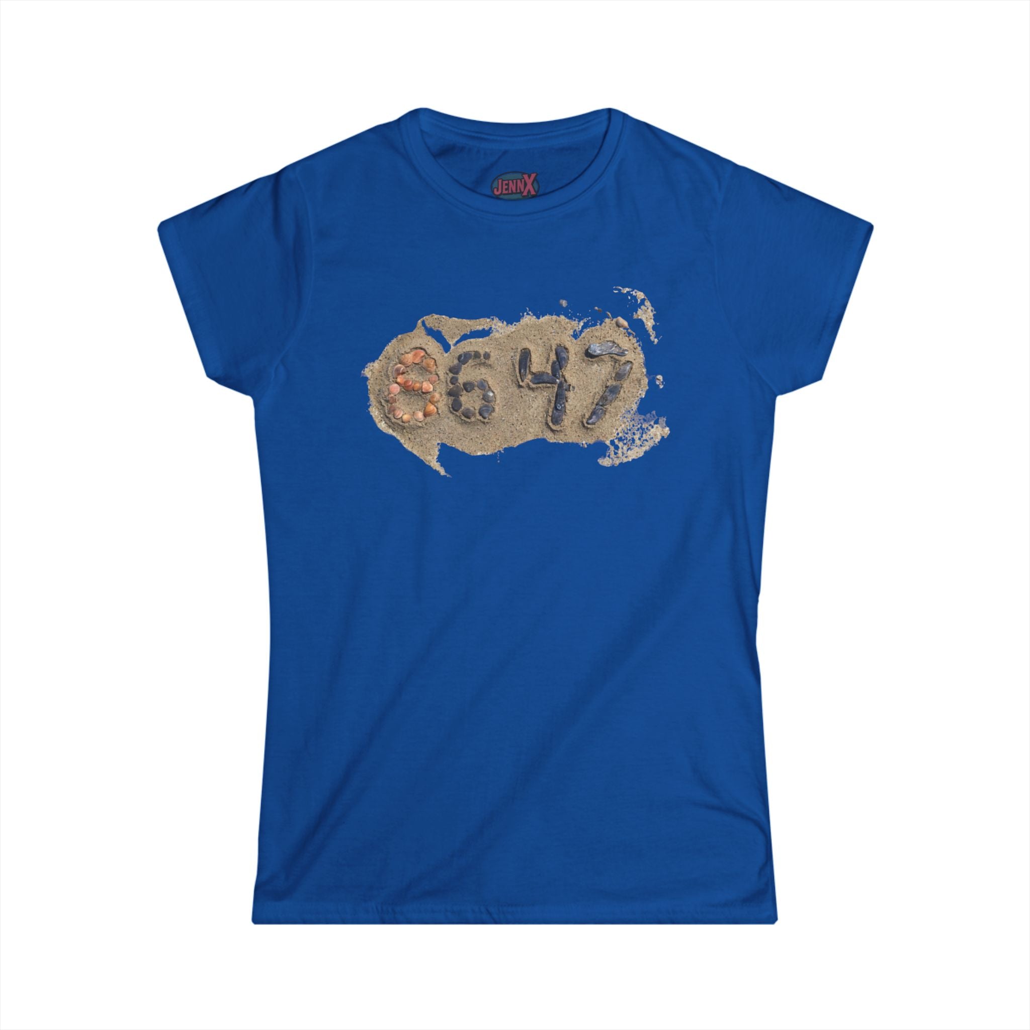 8647 Anti-Trump I Protest Seashell Women's Softstyle shirt | James Comey 86 47