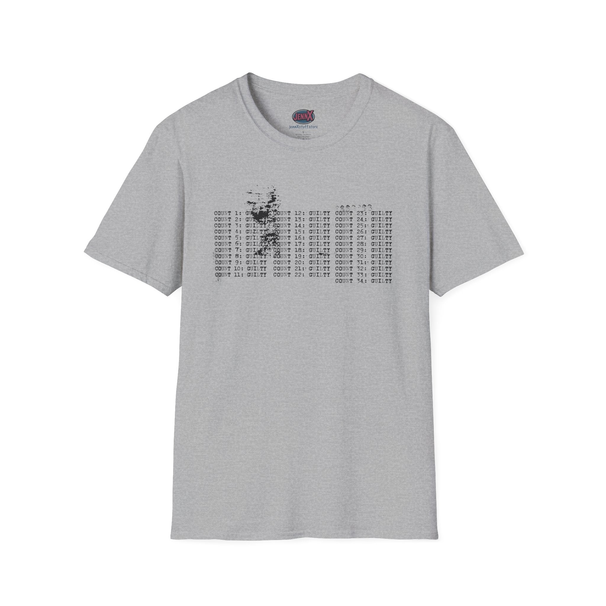 34 Felonies Trump Guilty Shirt I Thoughtful Typography Design