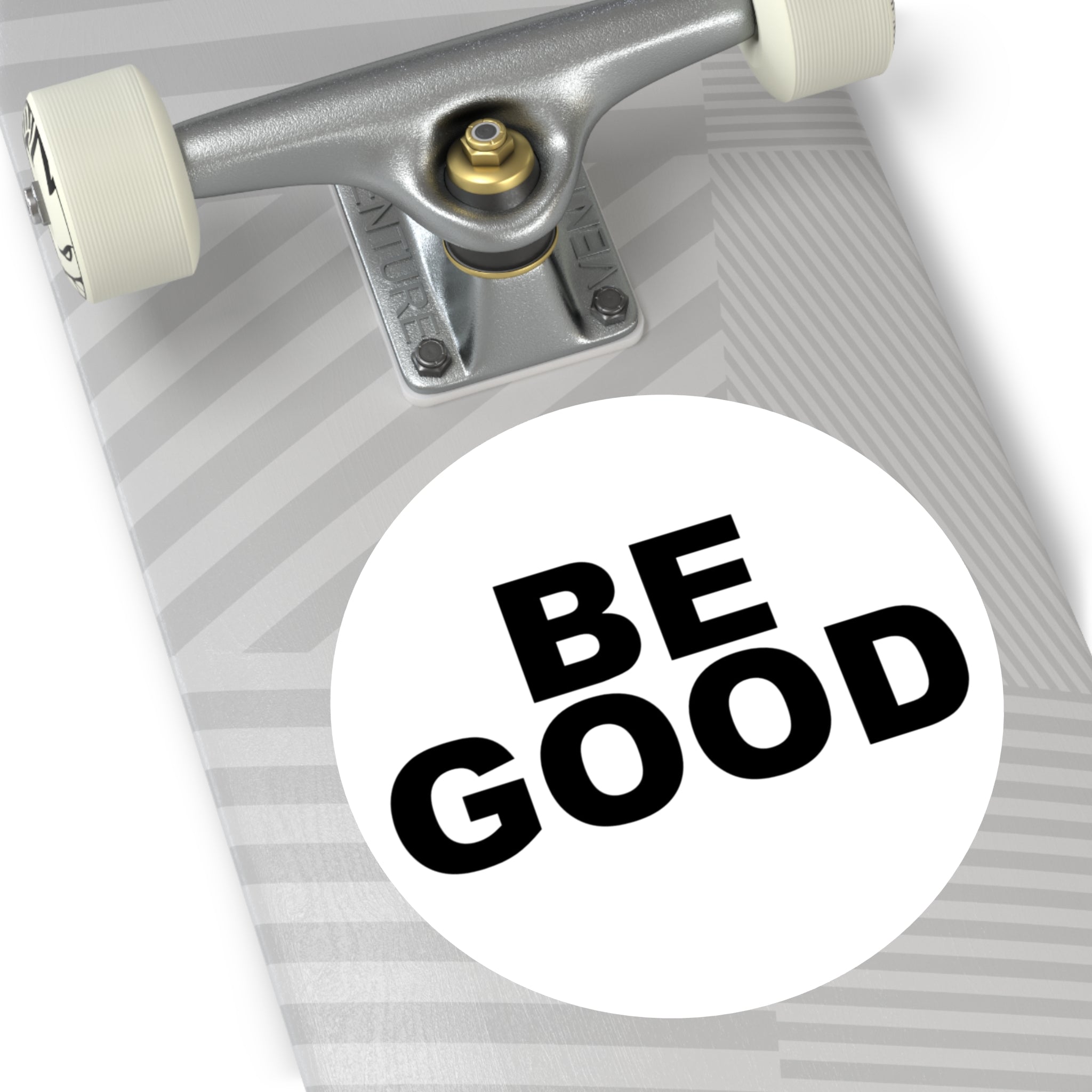 BE GOOD Round Vinyl Sticker inspired by Golden Globes pin button
