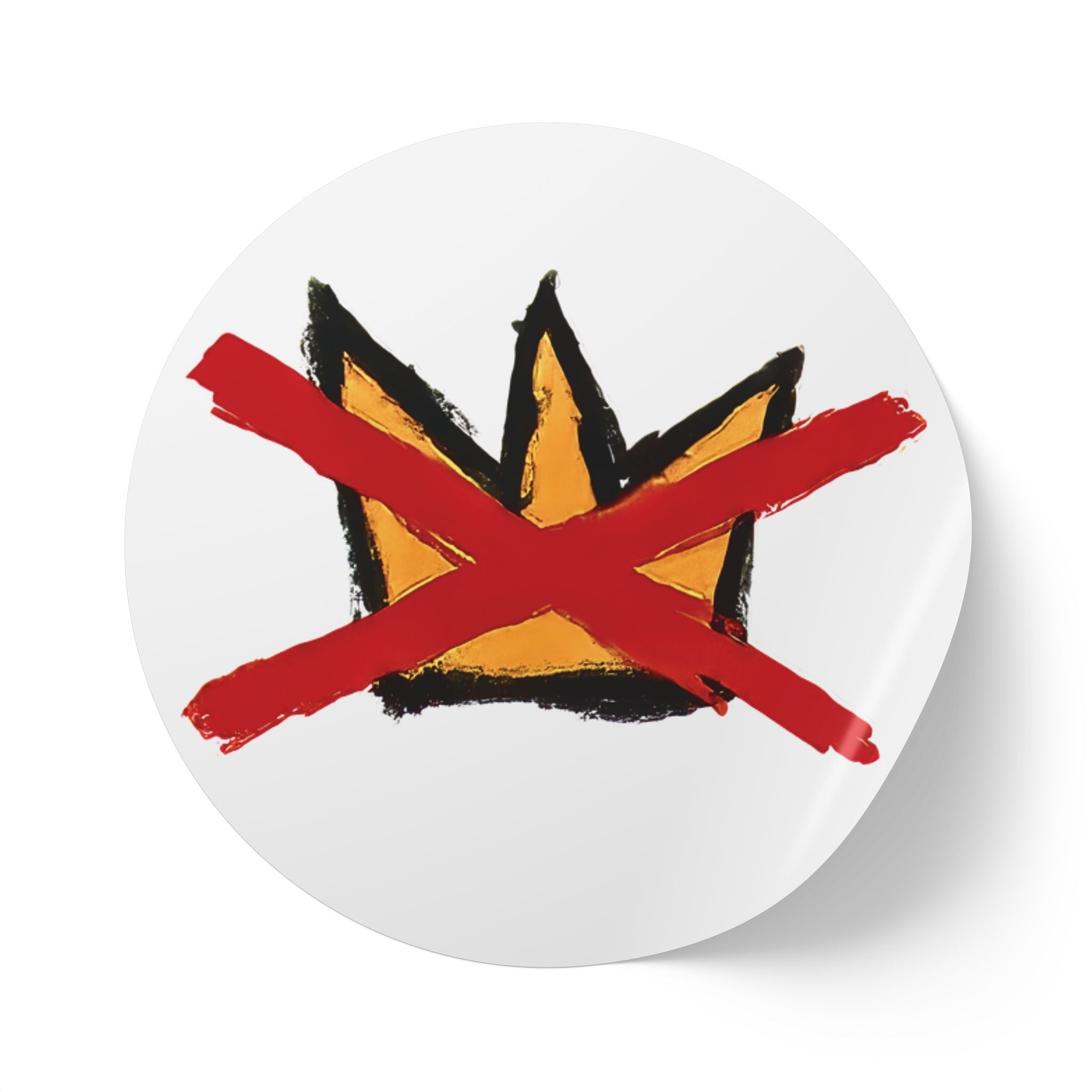 No Kings Hand-Drawn Not AI Independent Artist Protest stickers1
