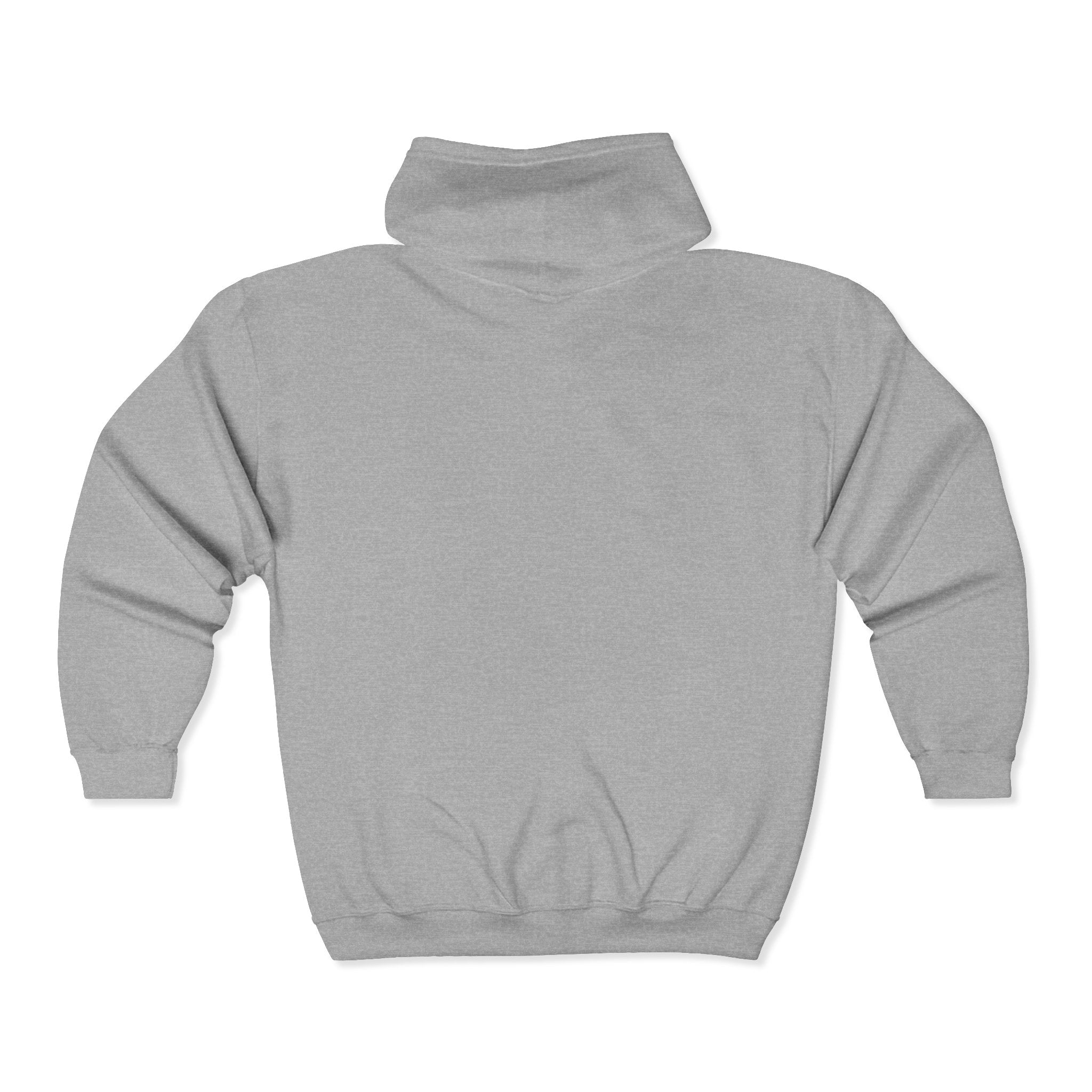 No Kings Embroidered Zip Hoodie | Hand-drawn Full Zip Hooded Sweatshirt
