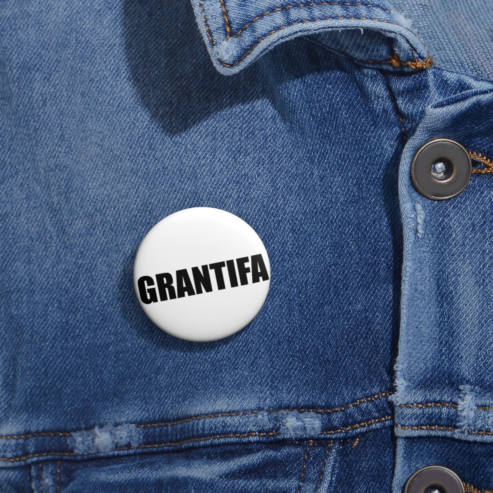 GRANTIFA button Pin Buttons | Simple Design Grandmothers Against Fascism