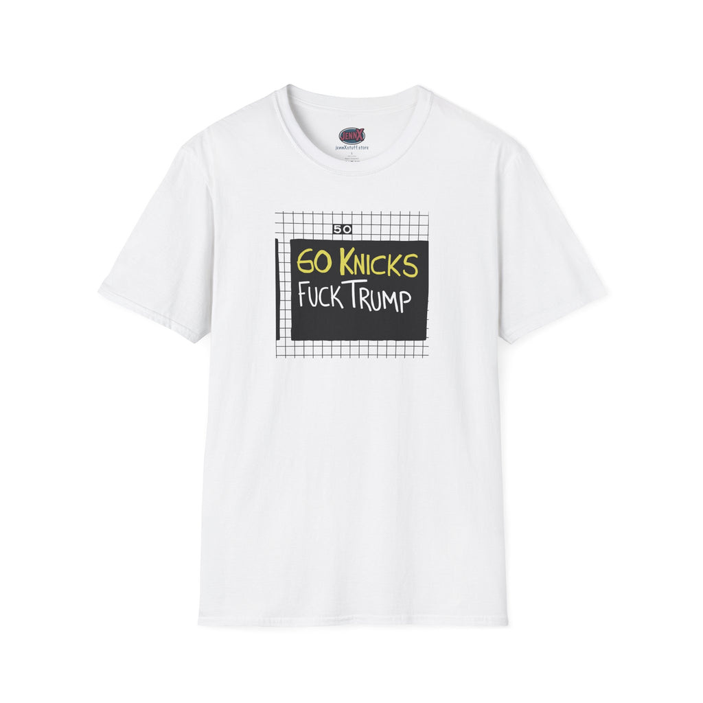 Go Knicks Fuck Trump softstyle tee shirt  I New York Basketball Fan