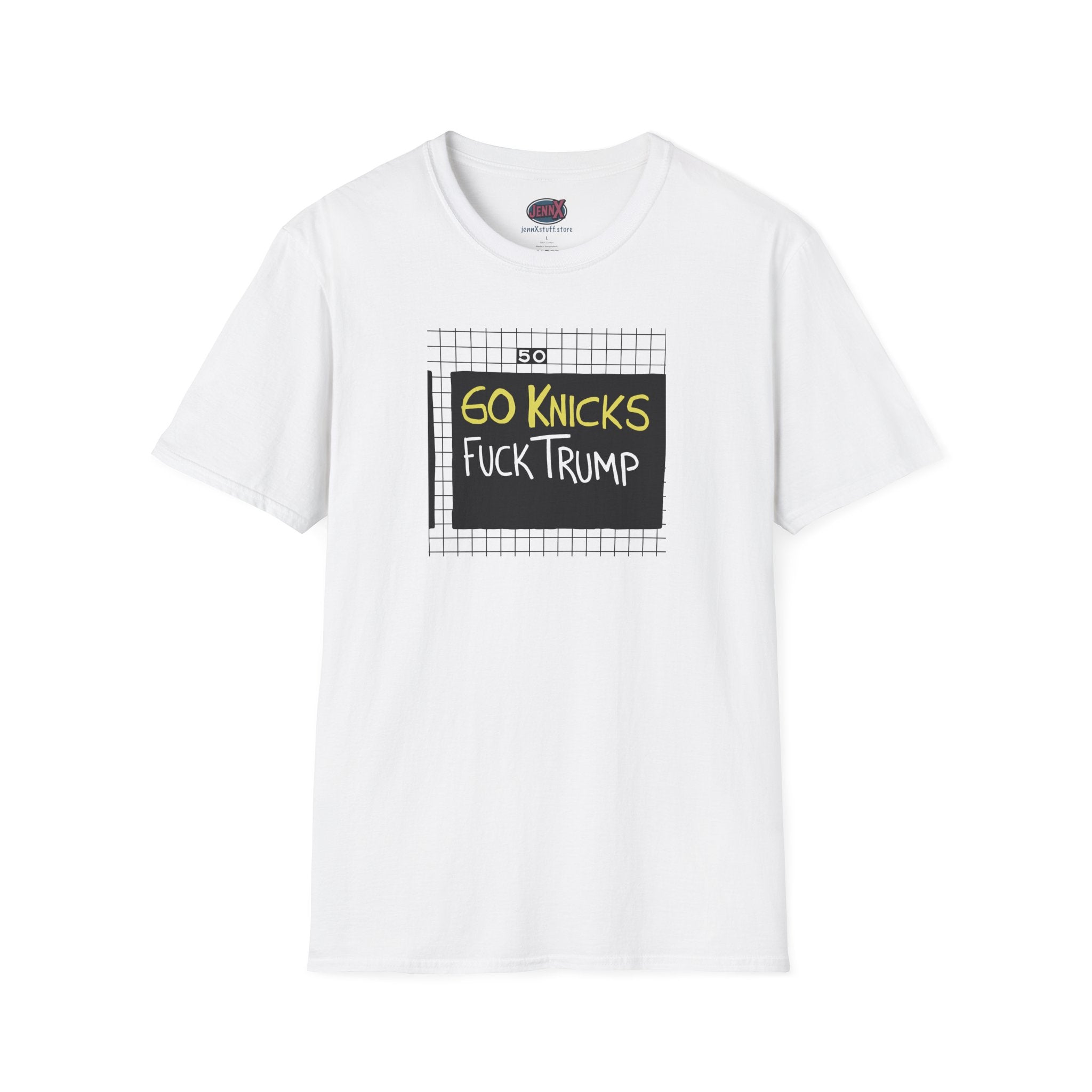 Go Knicks Fuck Trump softstyle tee shirt  I New York Basketball Fan