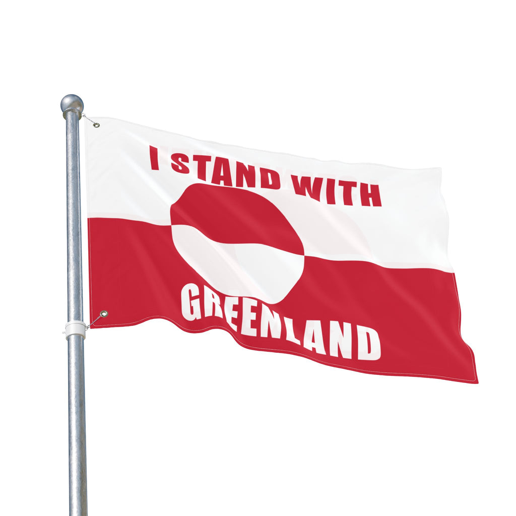 Stand With Greenland Flag | Double Sided Flag, Trump Protest