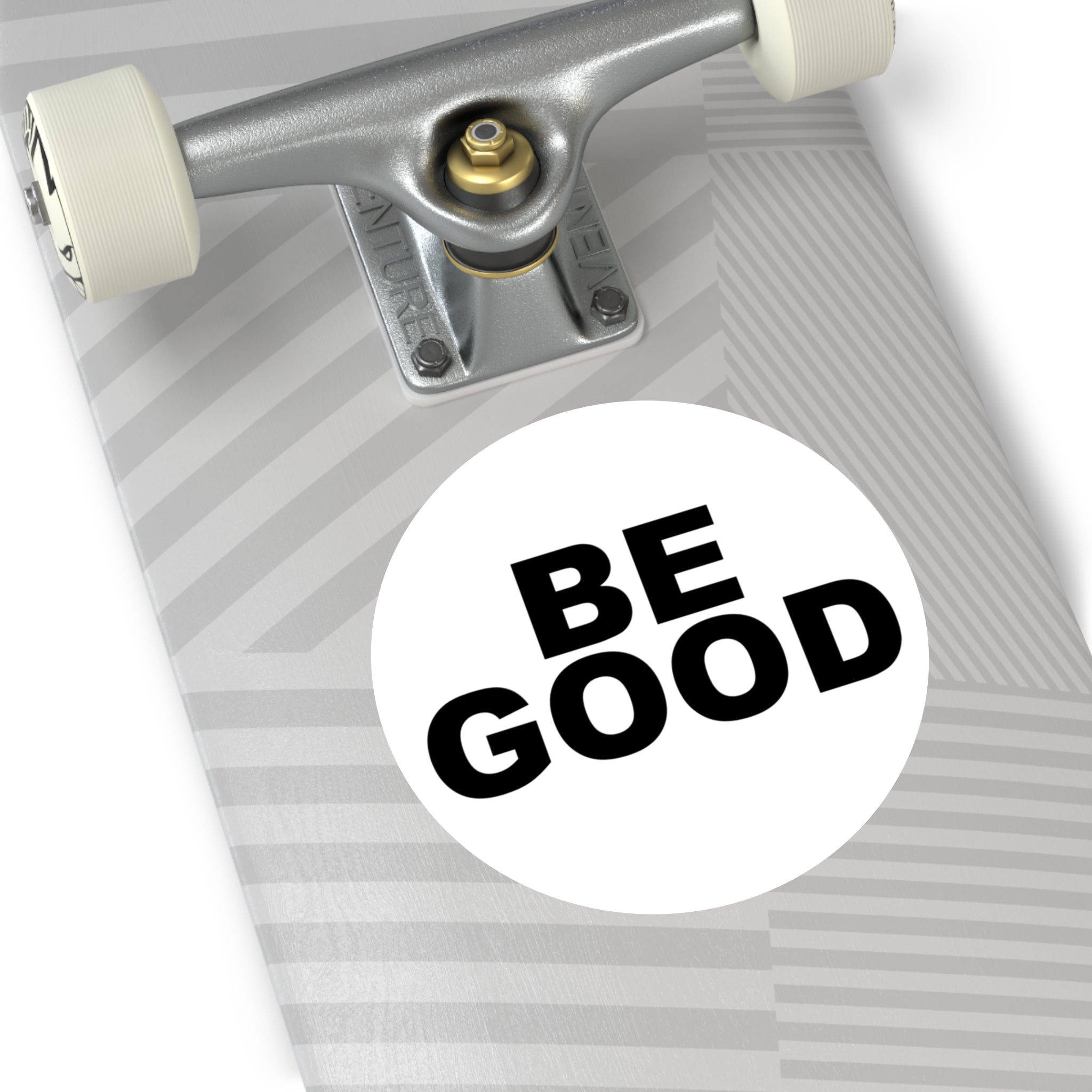 BE GOOD Round Vinyl Sticker inspired by Golden Globes pin button