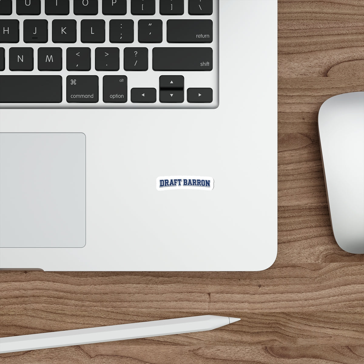 Draft Barron Sticker | Die Cut Text Sticker, Collegiate Lettering Decal