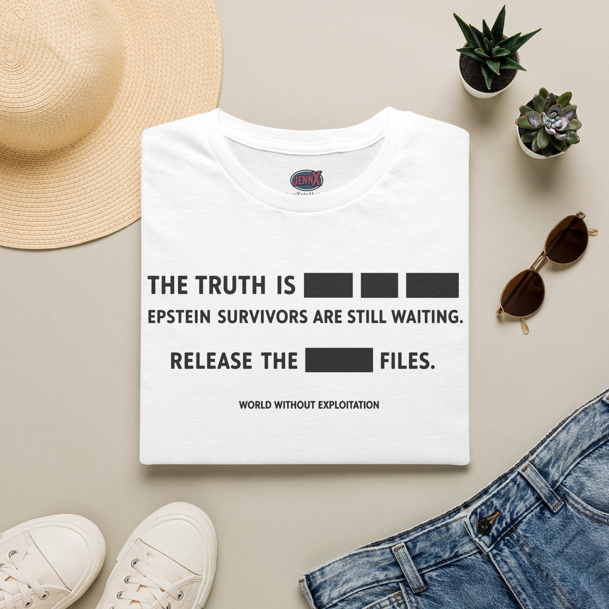 Epstein Survivors Shirt | WWE World Without Exploitation replica design I Epstein Survivors Are Still Waiting Tee