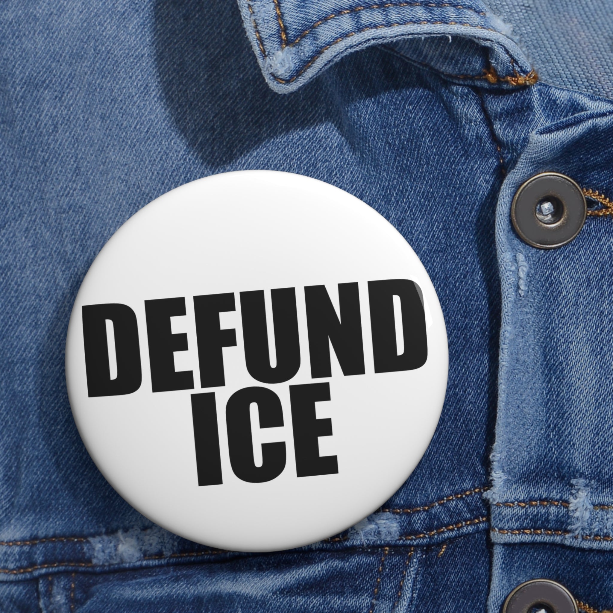 Defund ICE Pretti Good pin button | Fire Noem