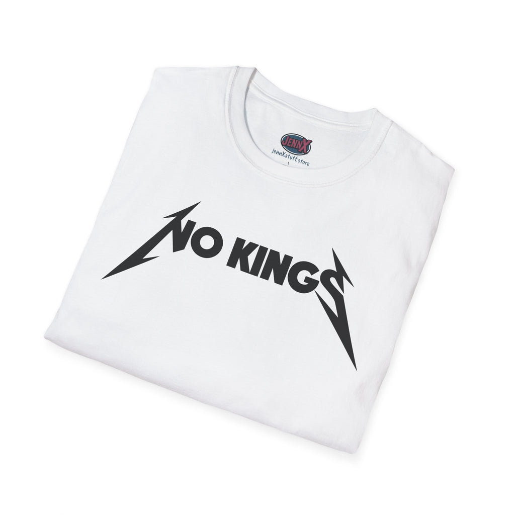 No Kings Matallica parody T-Shirt | Heavy Metal Protest
