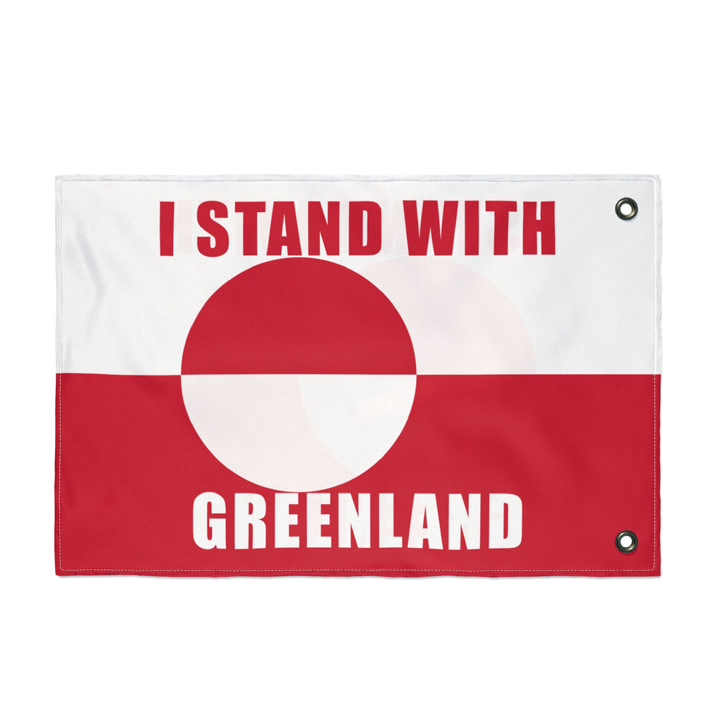 Stand With Greenland Flag | Double Sided Flag, Trump Protest
