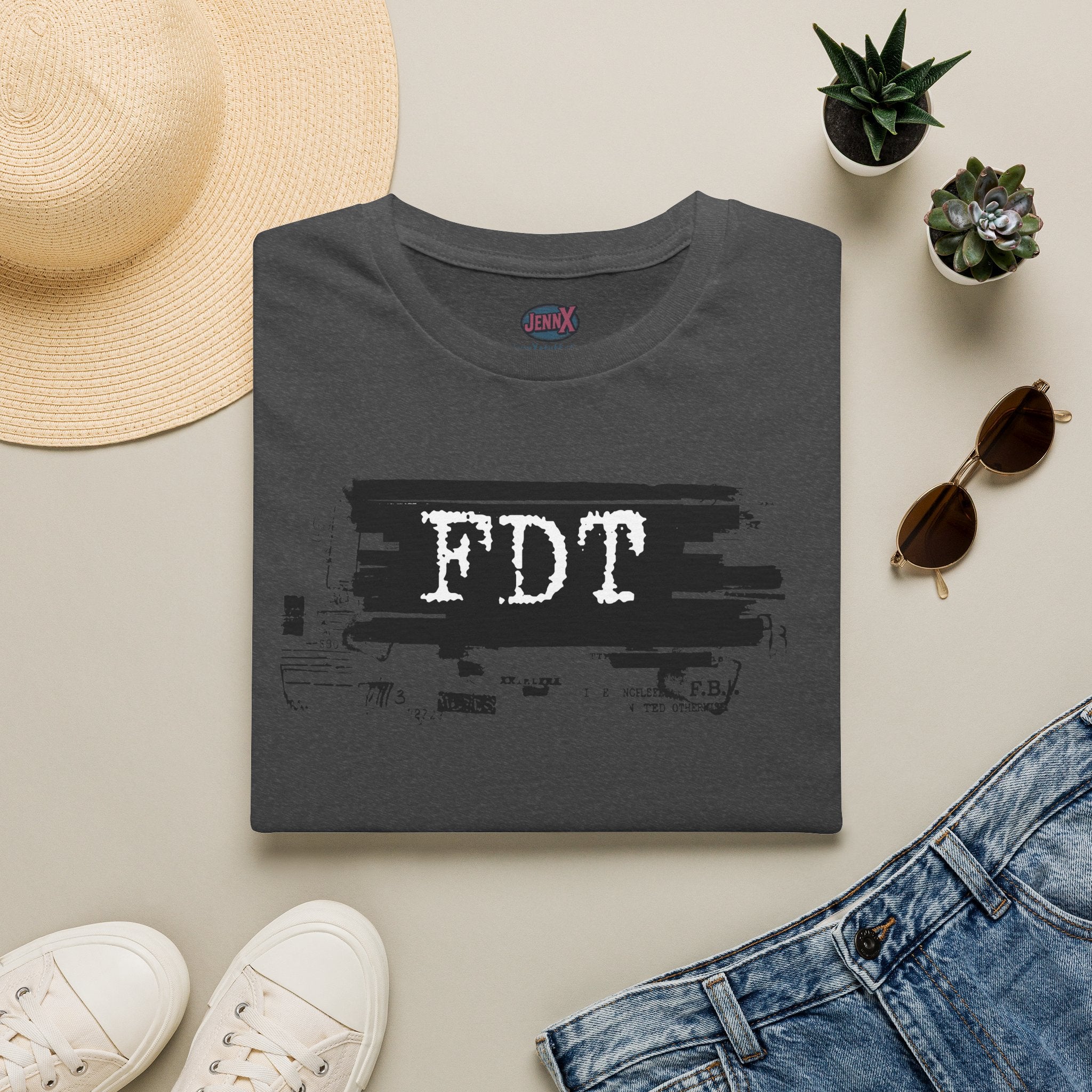 FDT Fuck Trump shirt I Epstein files T-Shirt | Typewriter Font I Believe the Victims