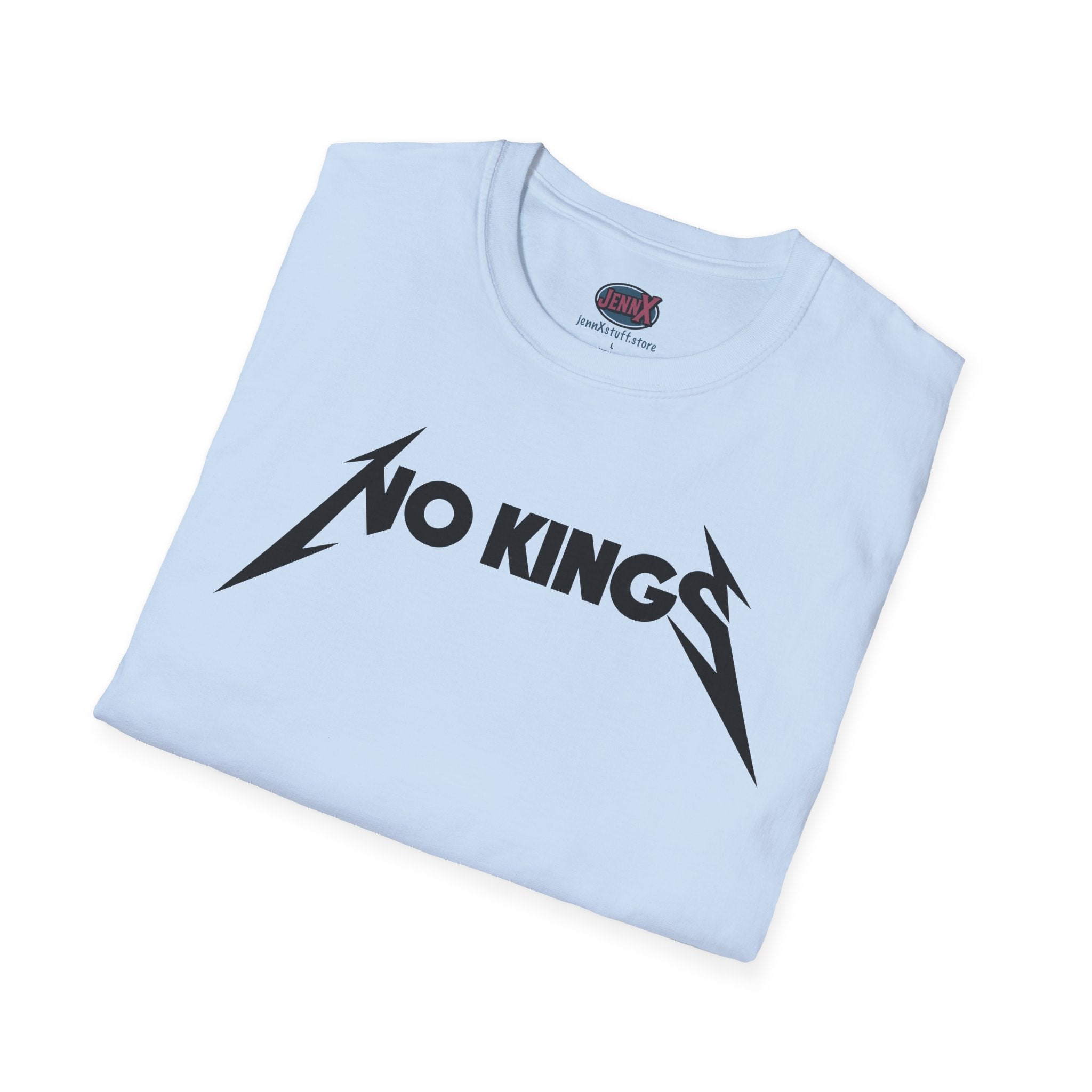 No Kings Matallica parody T-Shirt | Heavy Metal Protest