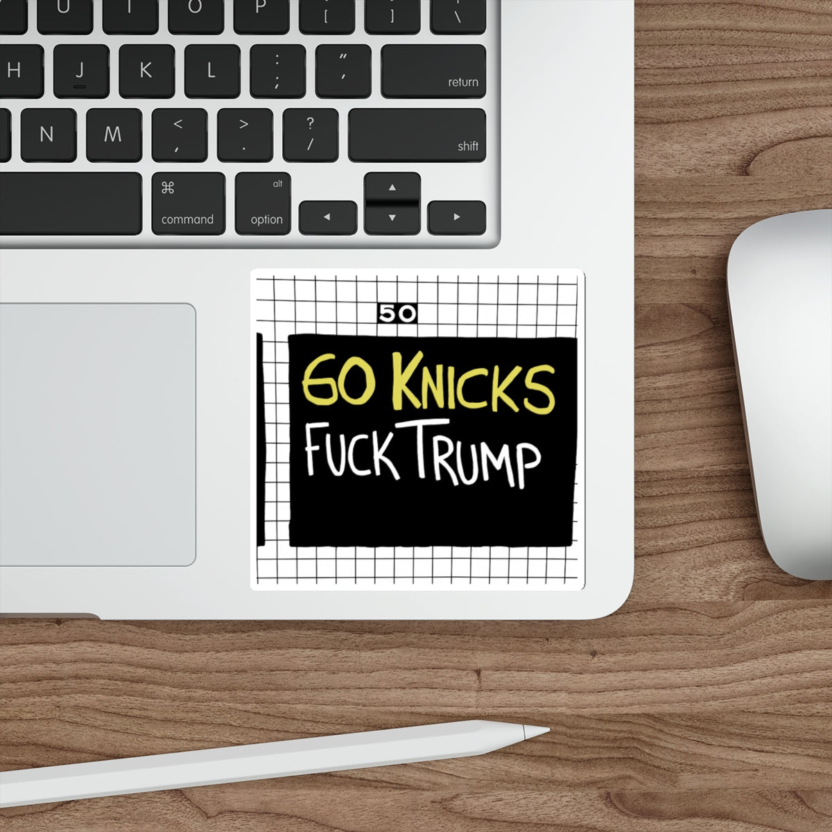 G0 Knicks Trump Sticker | NBA Finals FDT Subway Viral IG post