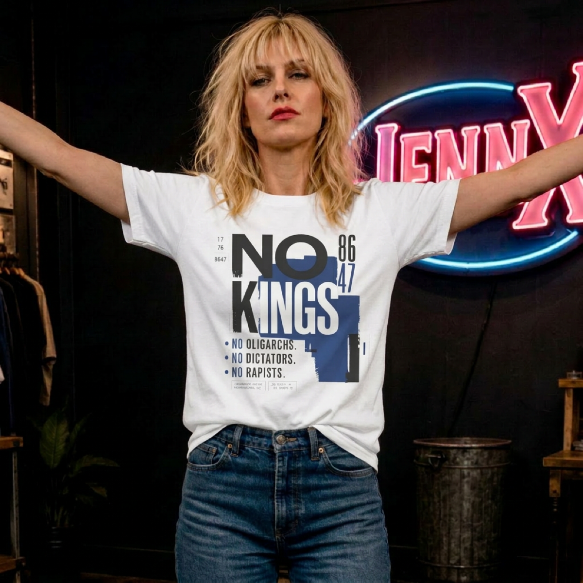 NO KINGS Shirt, Anti Trump Protest Shirt, Democracy Matters Tee, Political Resistance Shirt, Anti Authoritarian Graphic Tee, Activist Gift