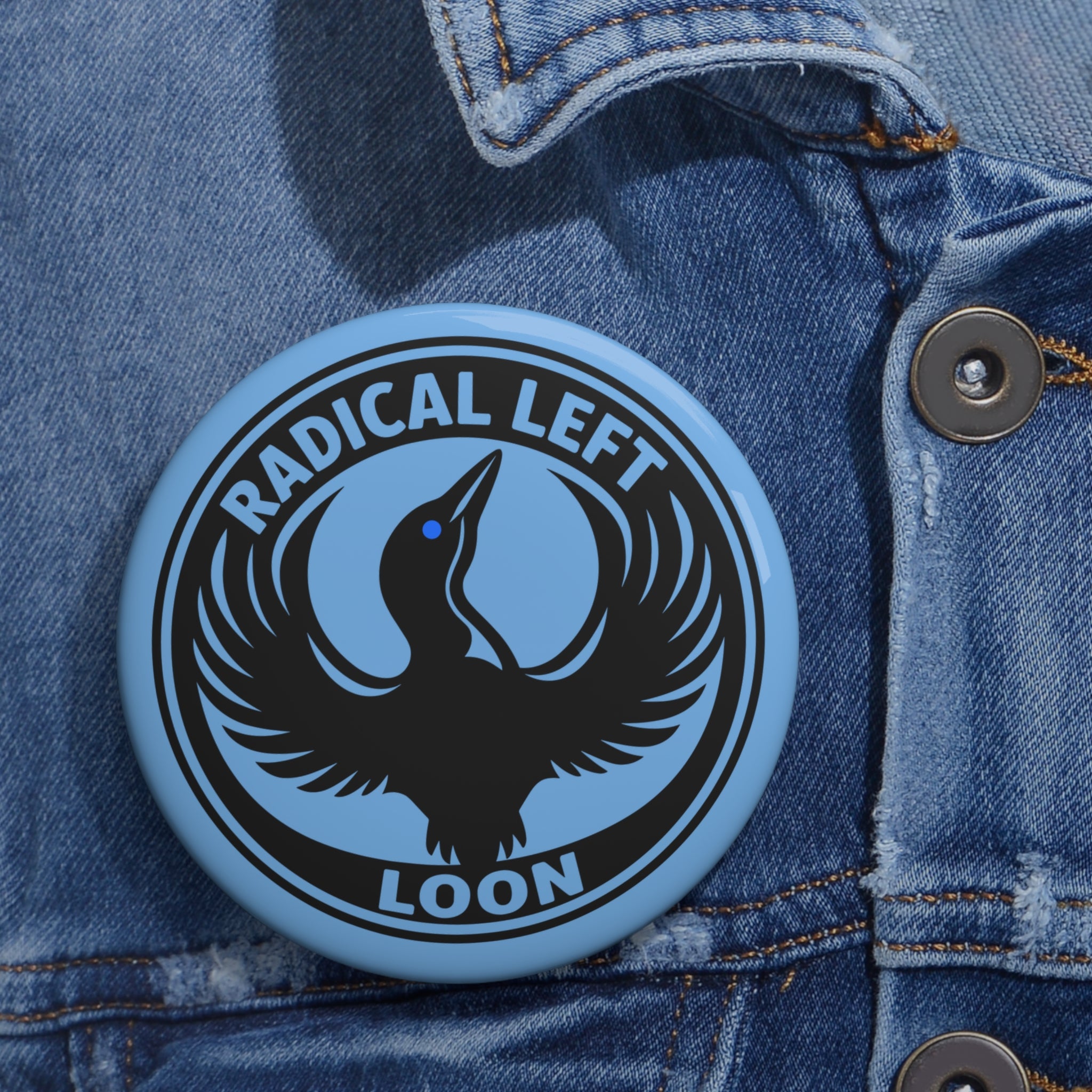 Minnesota Rebel Alliance Radical Left Loon pin button | JennXstuff Original Design