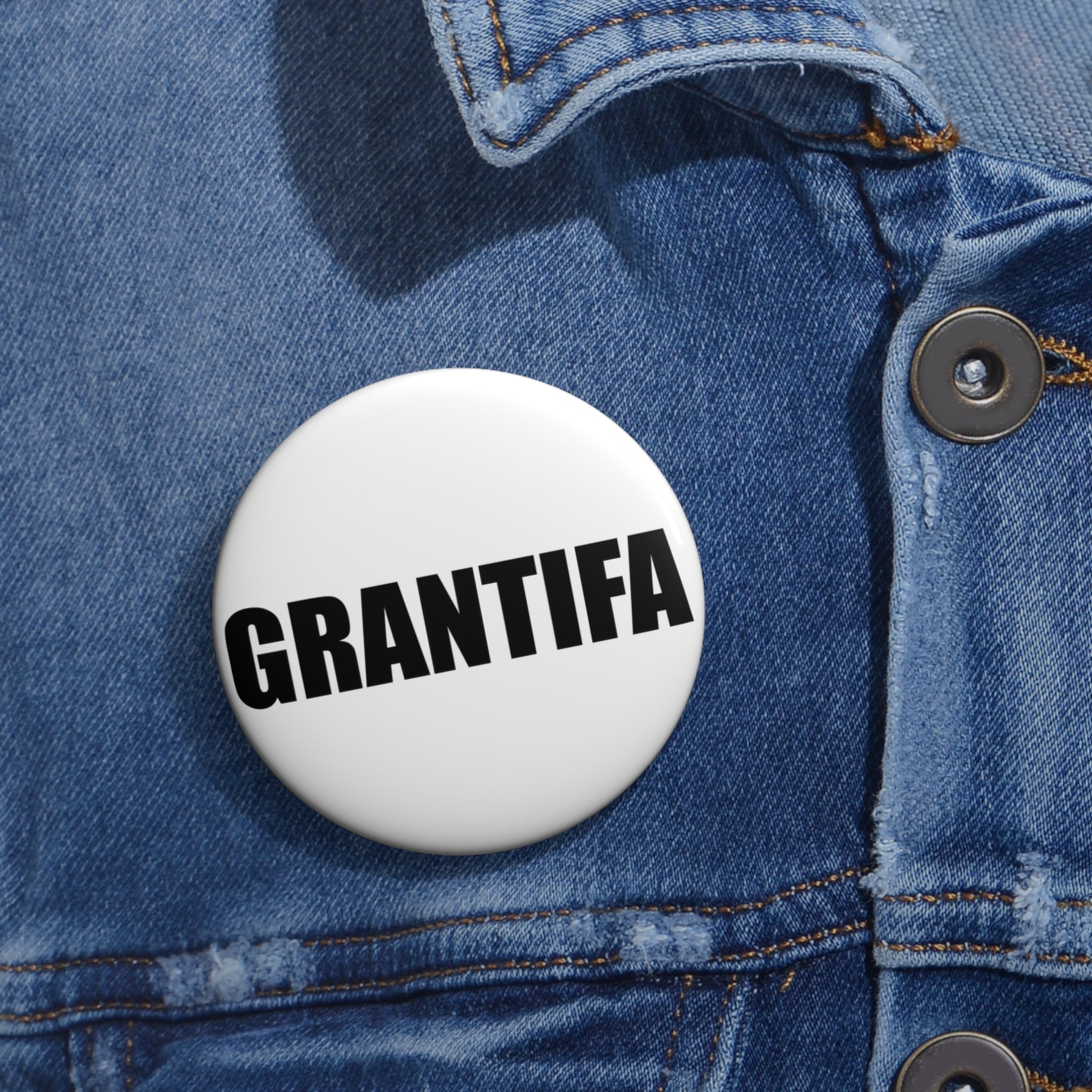 GRANTIFA button Pin Buttons | Simple Design Grandmothers Against Fascism