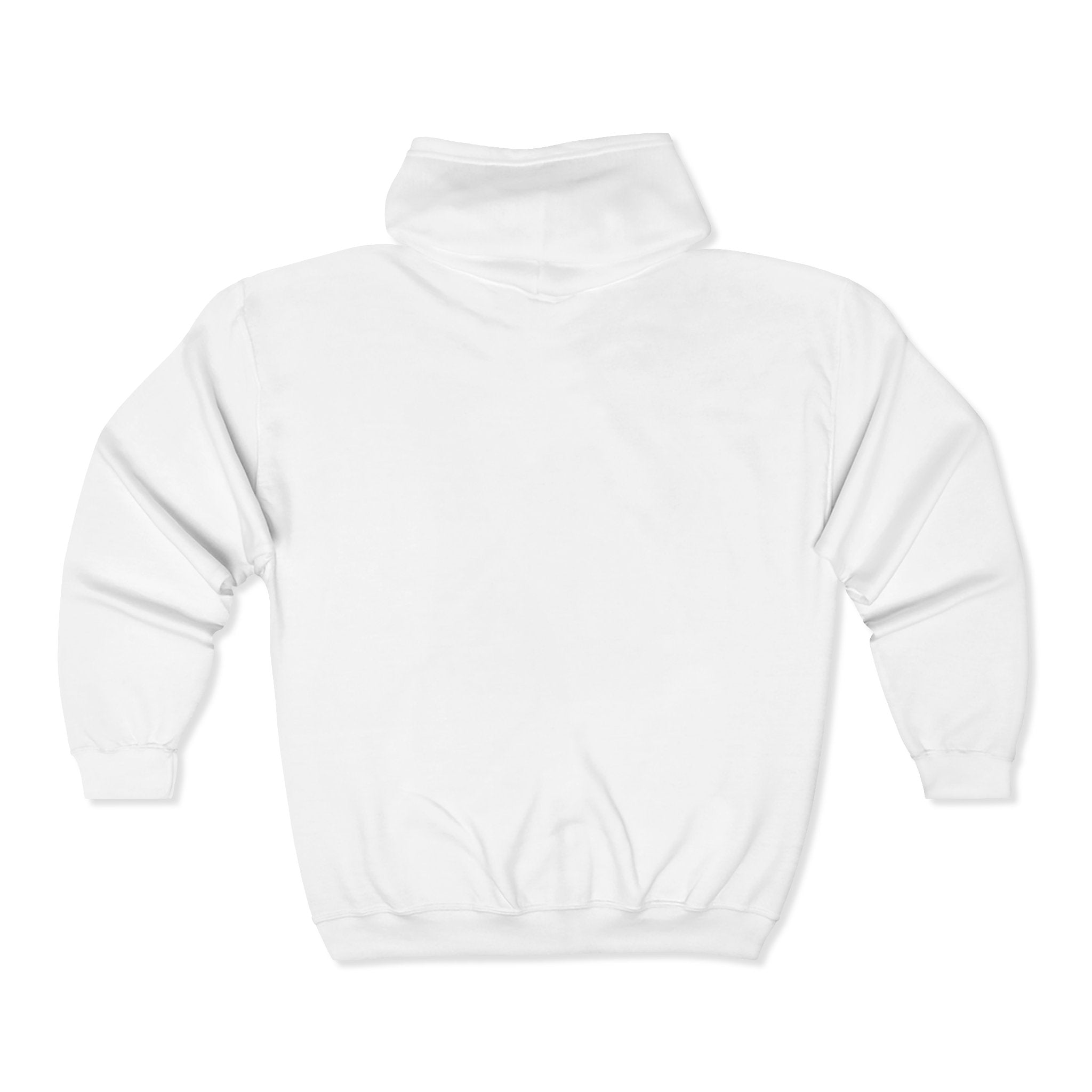 No Kings Embroidered Zip Hoodie | Hand-drawn Full Zip Hooded Sweatshirt
