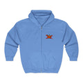 No Kings Embroidered Zip Hoodie | Hand-drawn Full Zip Hooded Sweatshirt