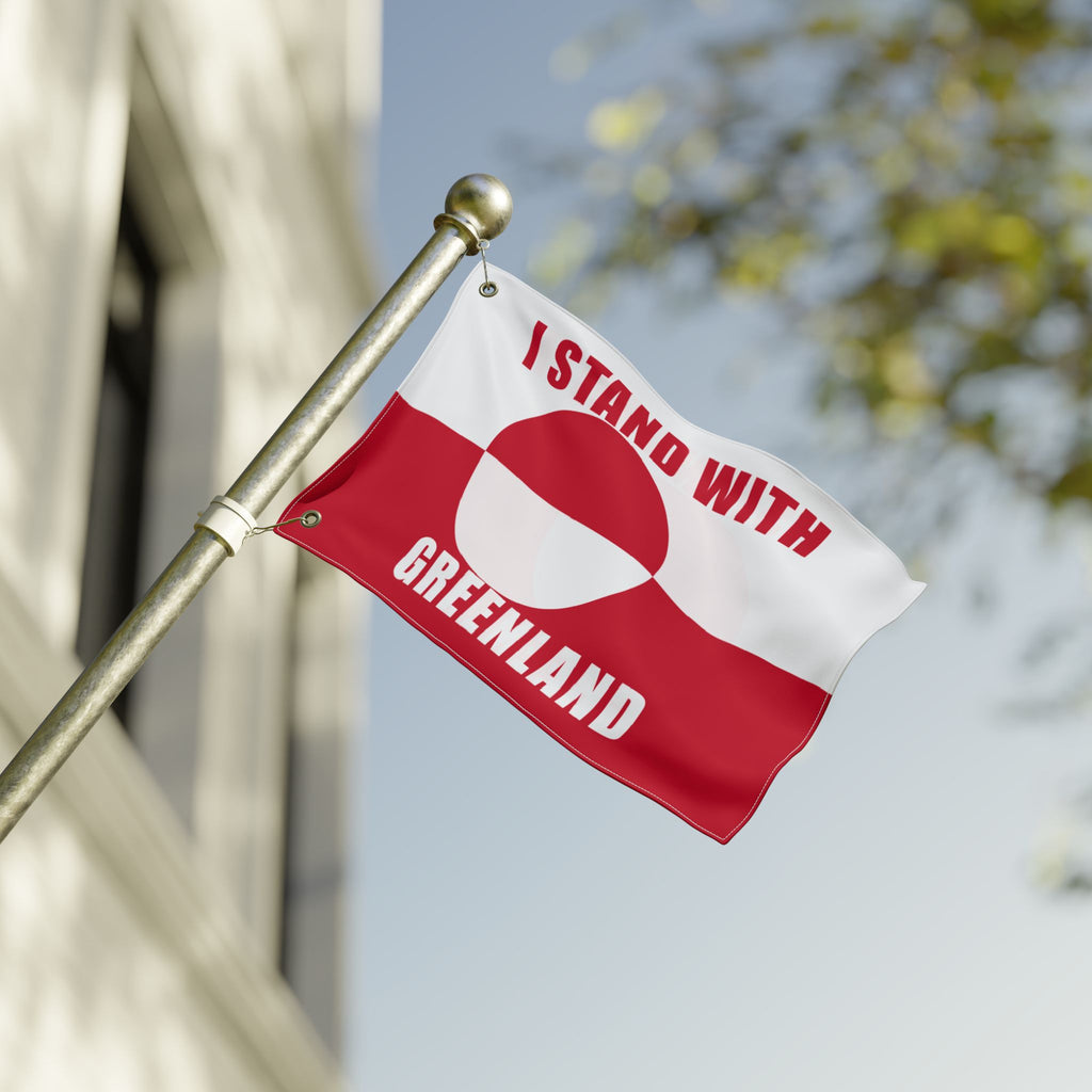 Stand With Greenland Flag | Double Sided Flag, Trump Protest