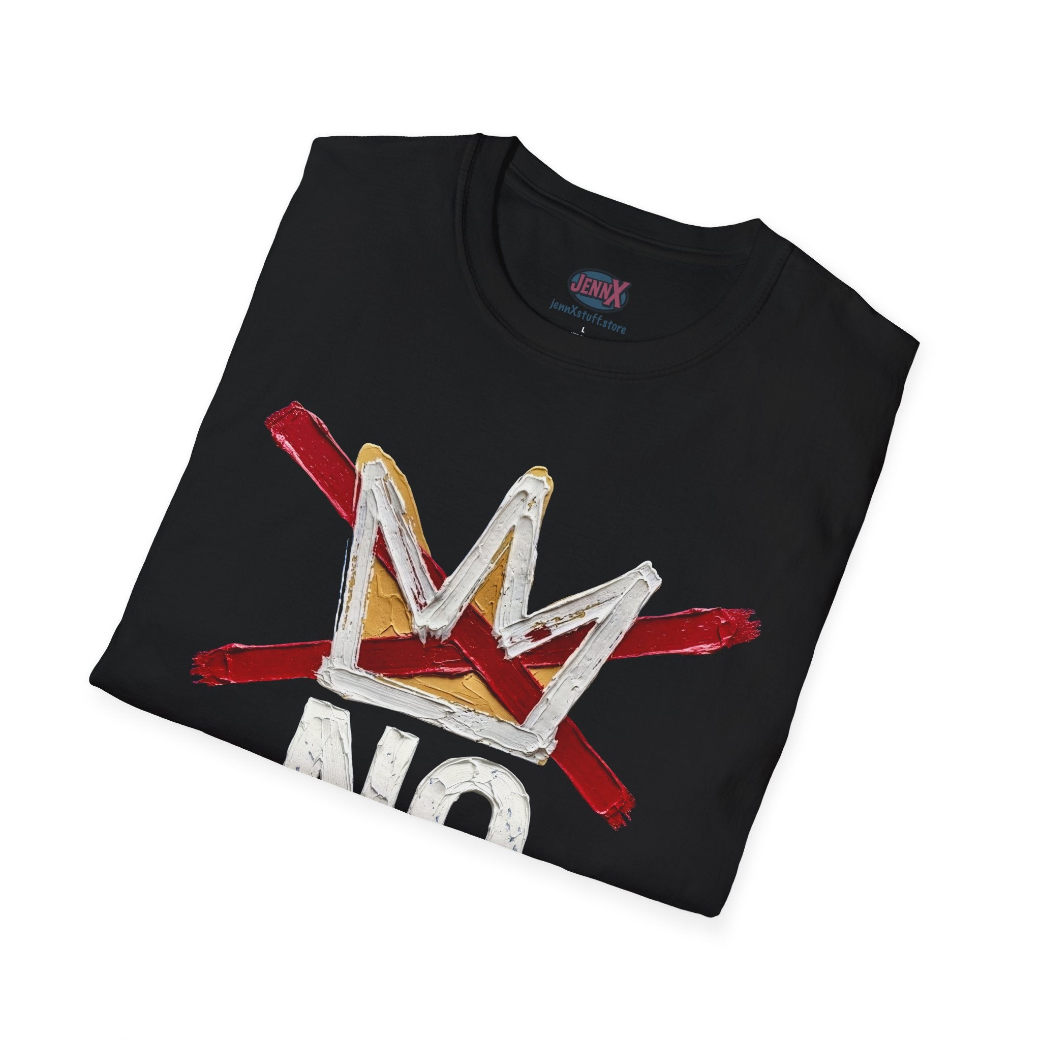 No Kings graphic T-Shirt | Rejecting Kings American Flag, We the People 1776