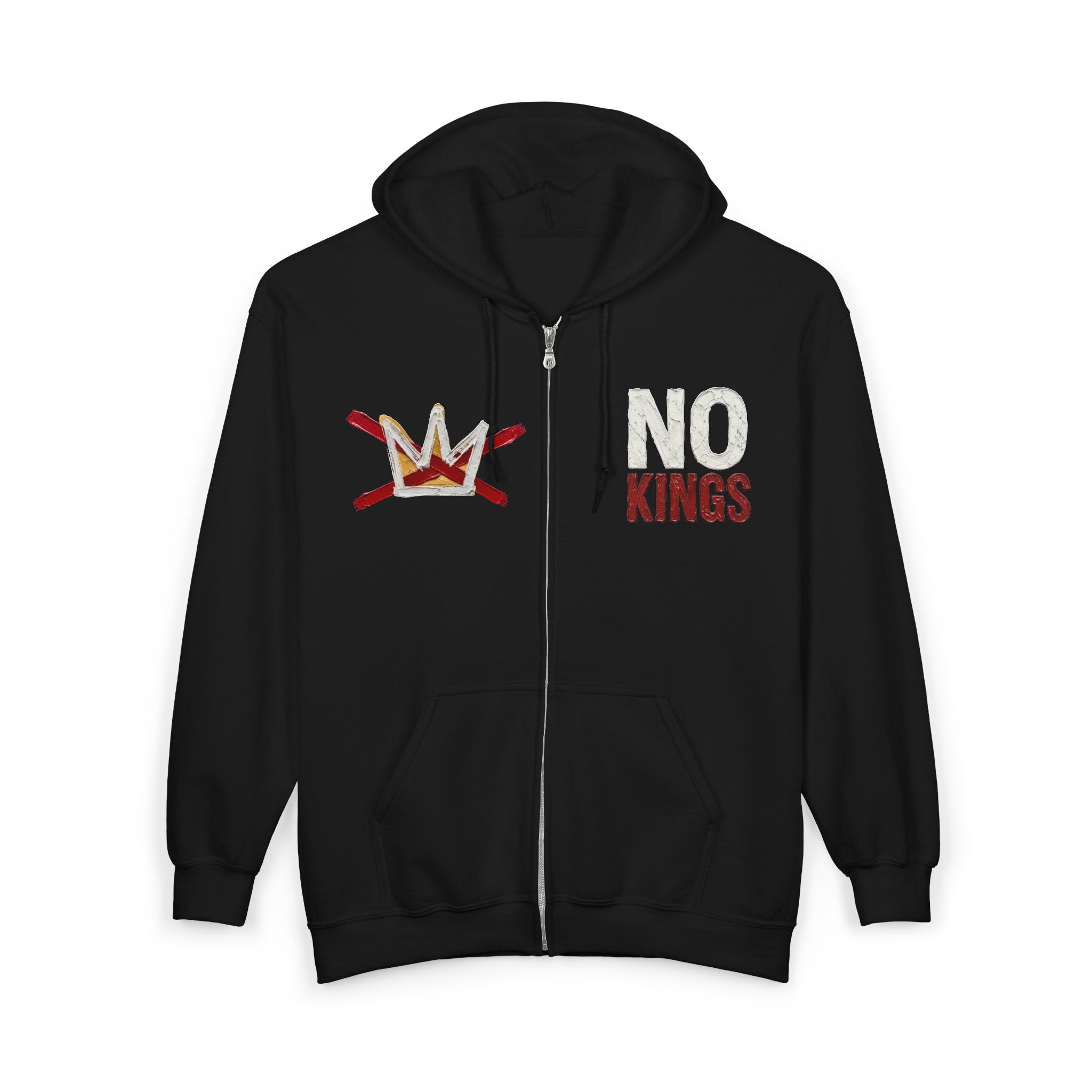 No Kings Hoodie | Rejecting Kings American Flag Constitution Graphic Hoodie