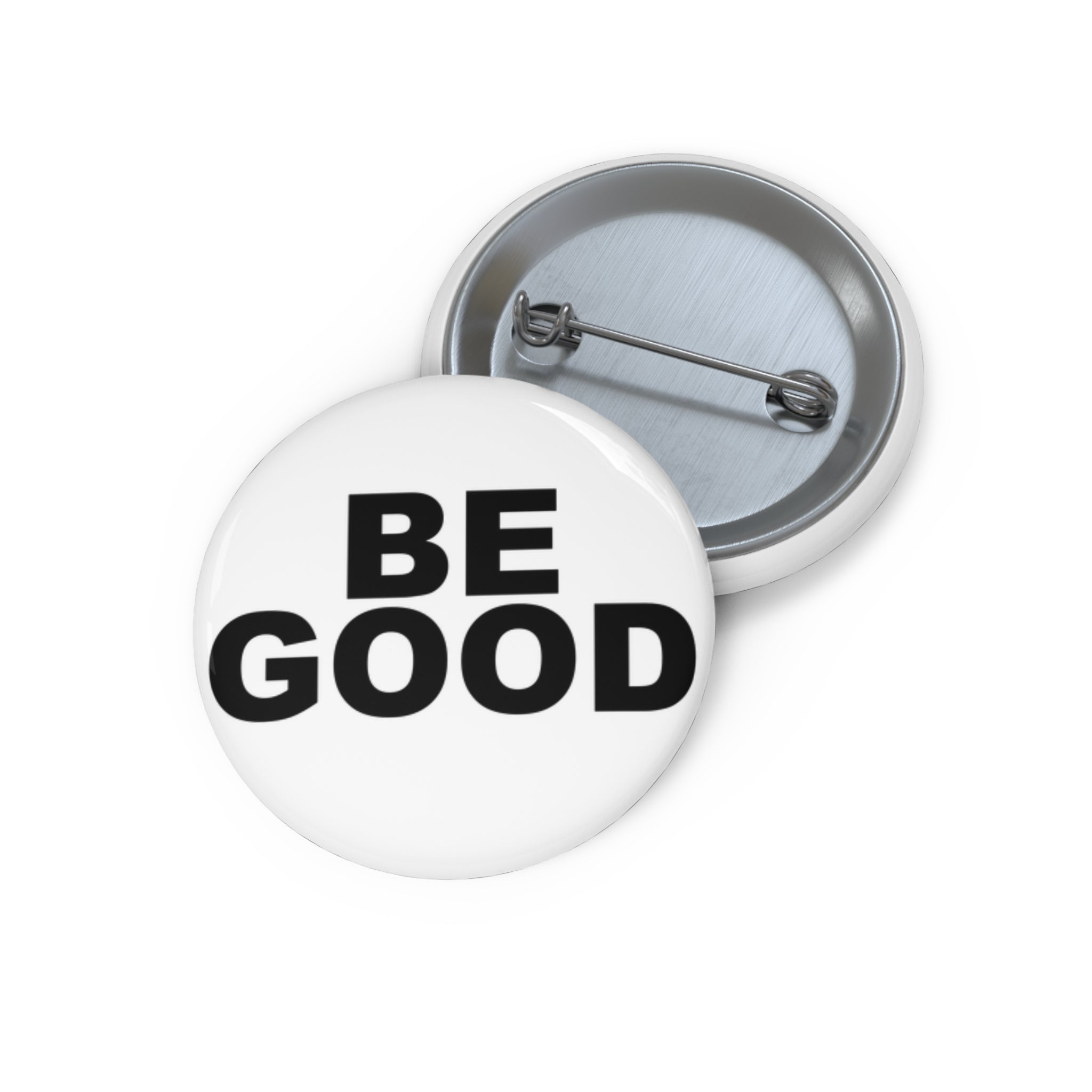 BE GOOD pin button | Round enamel style button badge