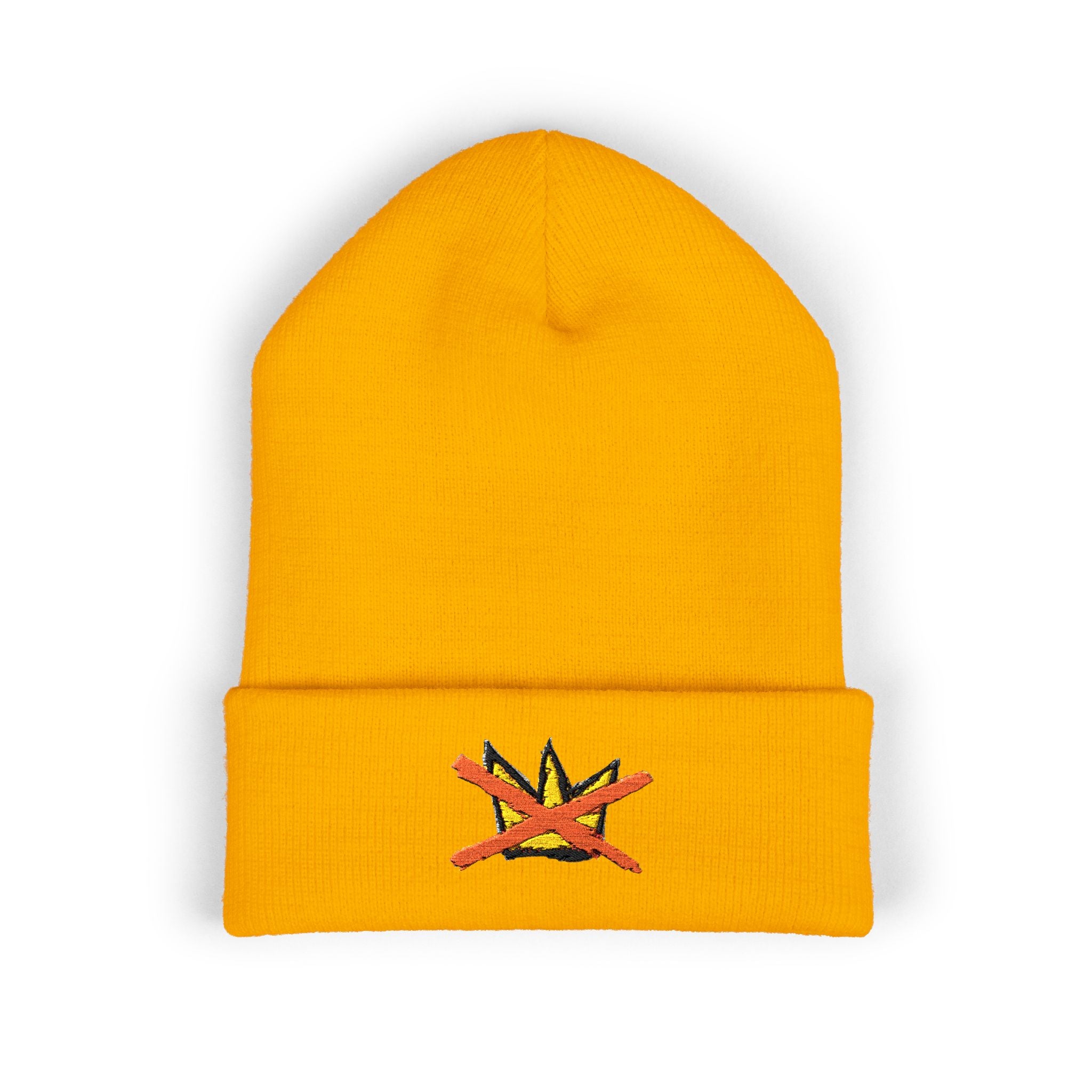 No Kings Cuffed Beanie with Embroidery - No Trump - Nope - No Kings Crown