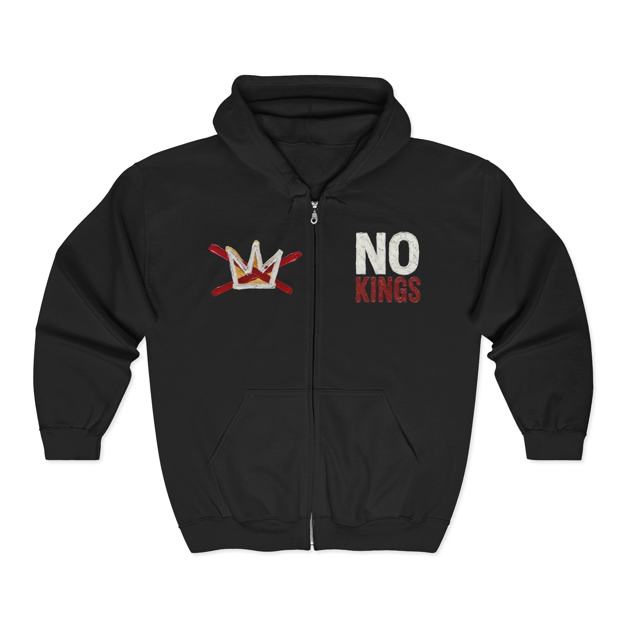 No Kings Hoodie | Rejecting Kings American Flag Constitution Graphic Hoodie