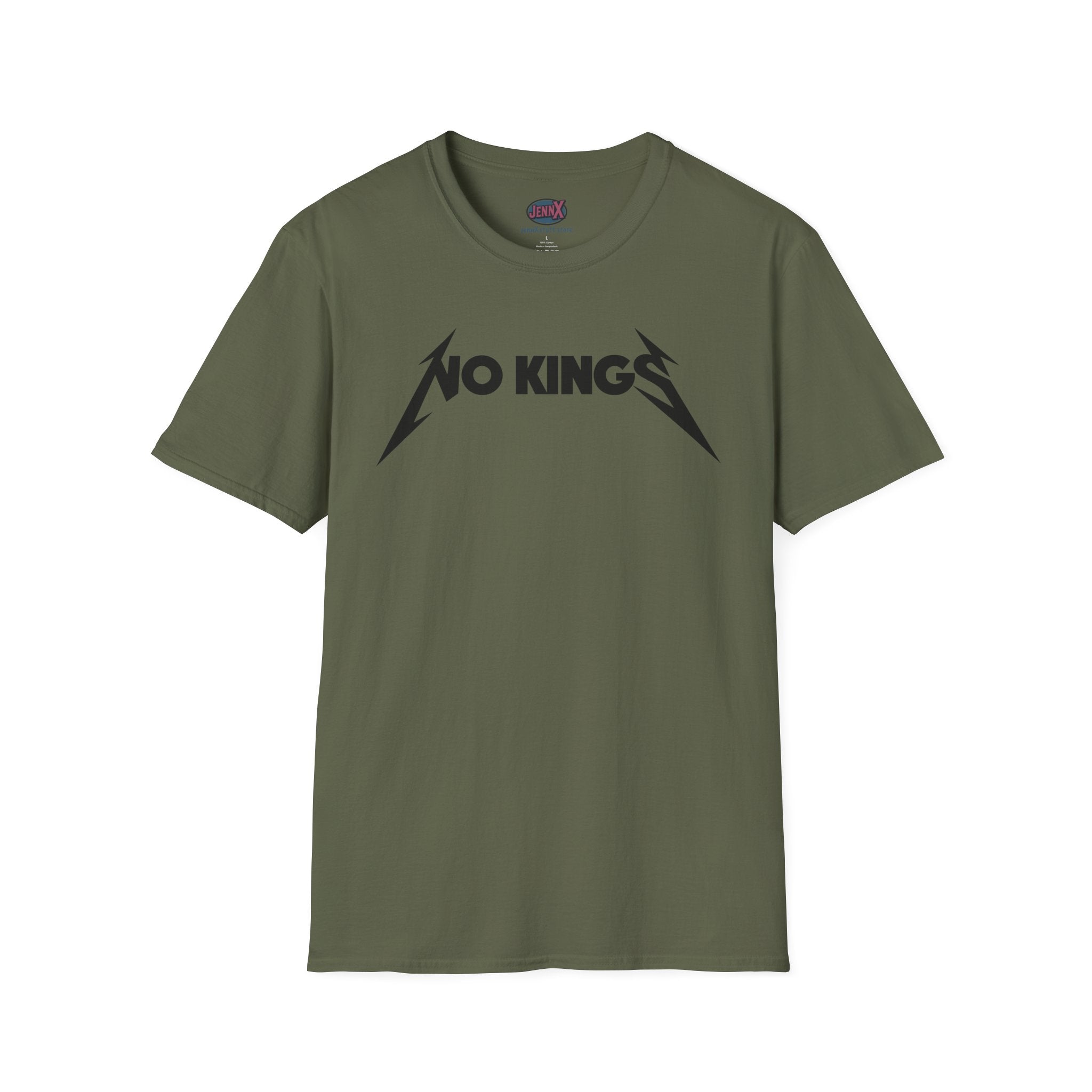 No Kings Matallica parody T-Shirt | Heavy Metal Protest
