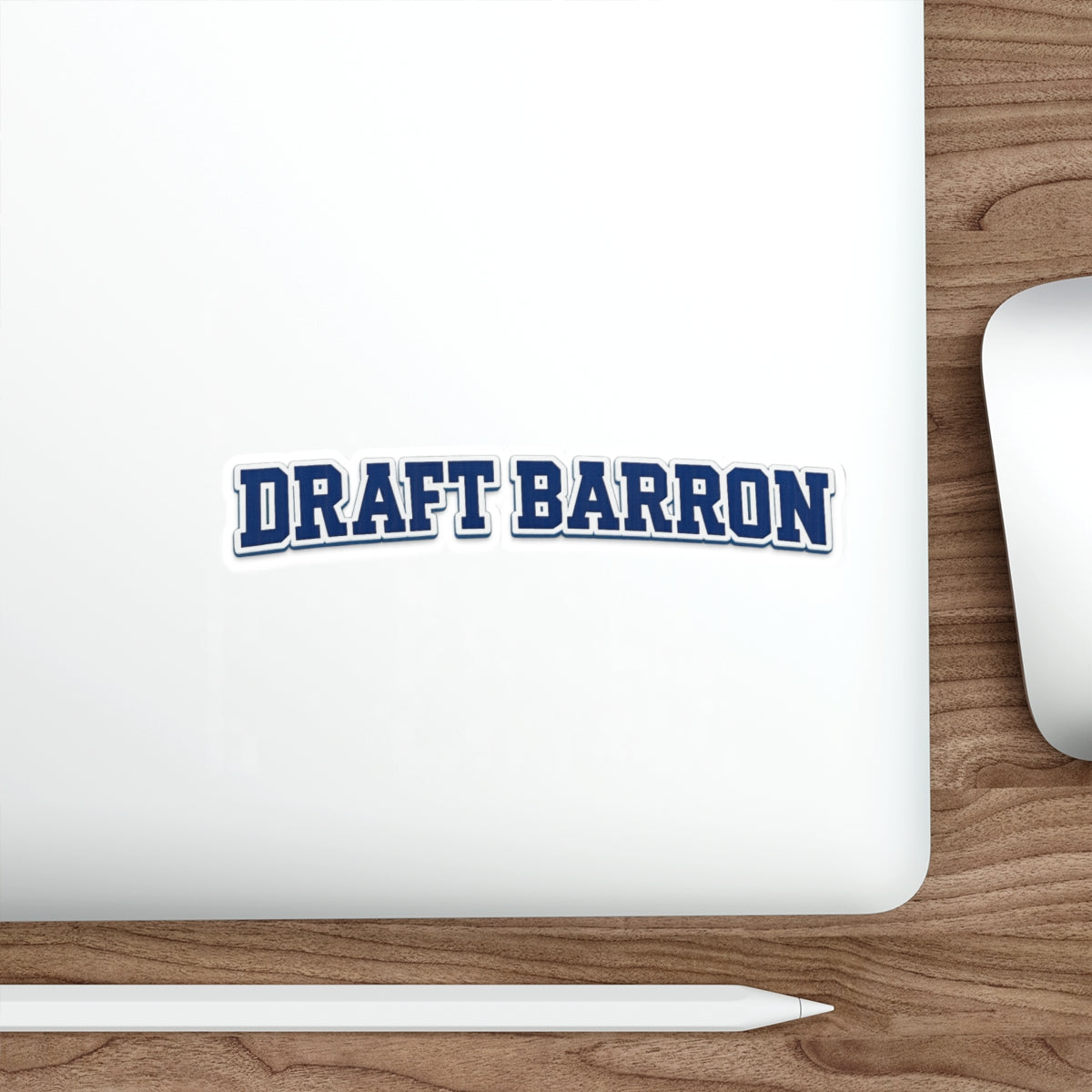 Draft Barron Sticker | Die Cut Text Sticker, Collegiate Lettering Decal
