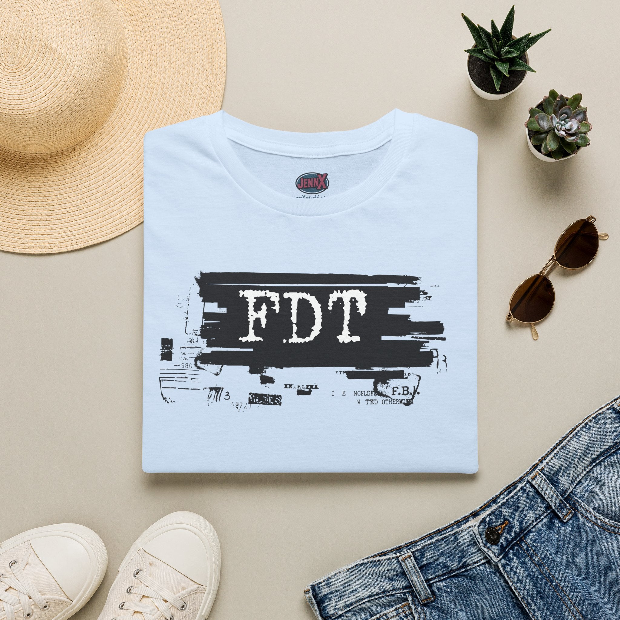 FDT Fuck Trump shirt I Epstein files T-Shirt | Typewriter Font I Believe the Victims