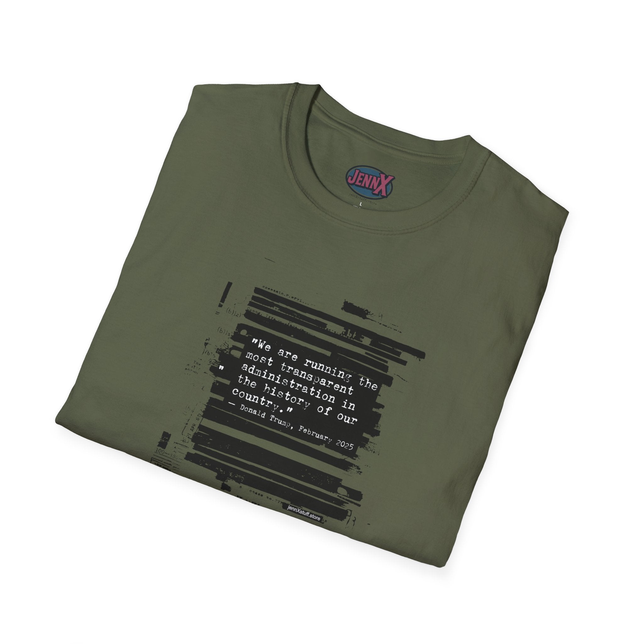 Epstein Files Shirt I Anti-Trump Quote I Most Transparent President Ever Pam Bondi