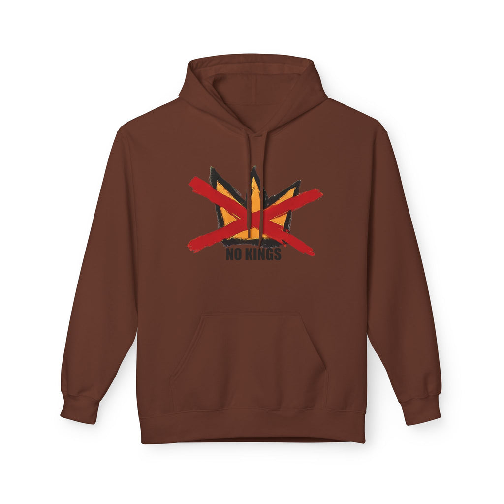 No Kings Hand-Drawn Graphic Hoodie | Includes No Kings sticker