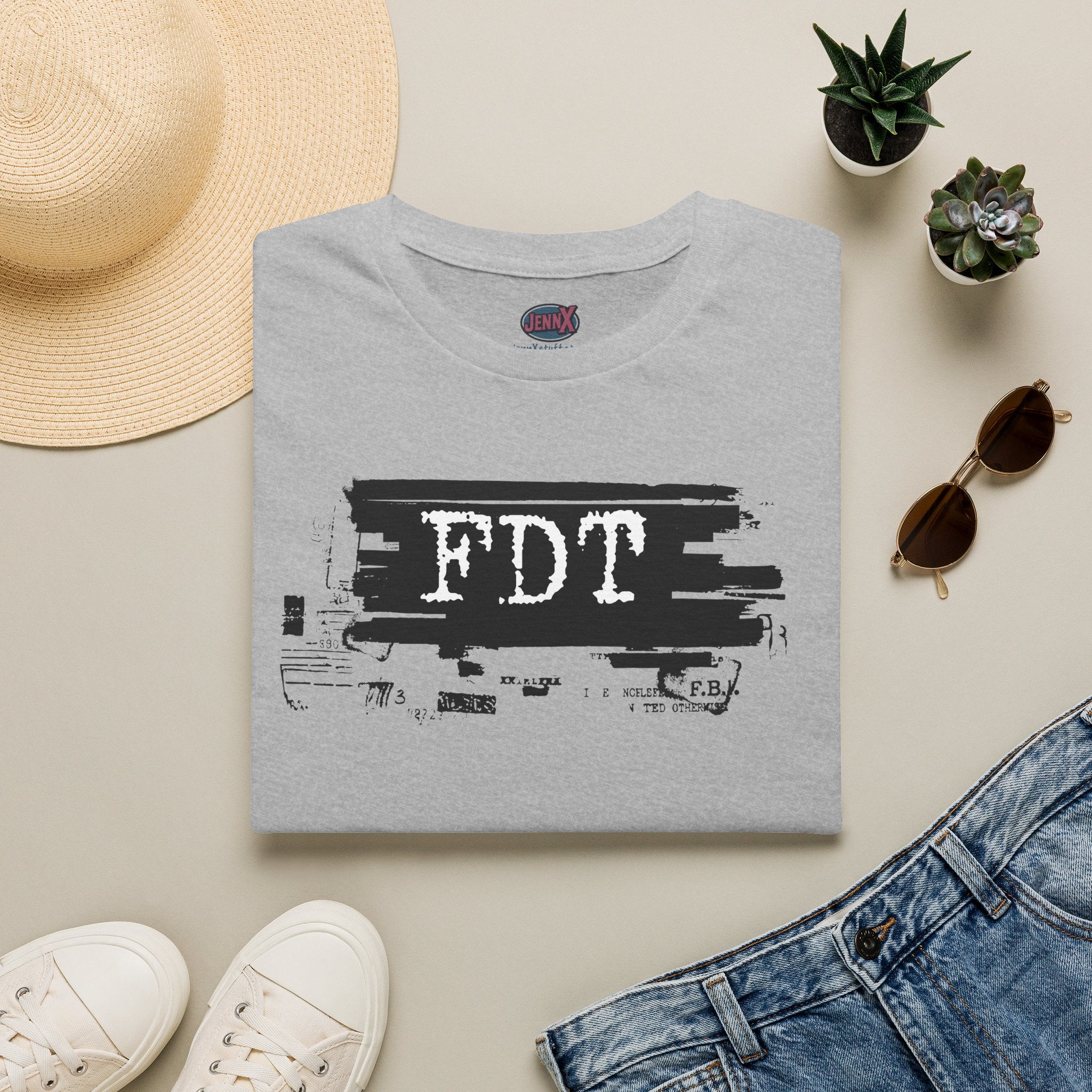 FDT Fuck Trump shirt I Epstein files T-Shirt | Typewriter Font I Believe the Victims