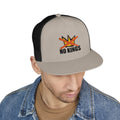 No Kings flame skull embroidery Trucker Cap | 5-panel mesh hat