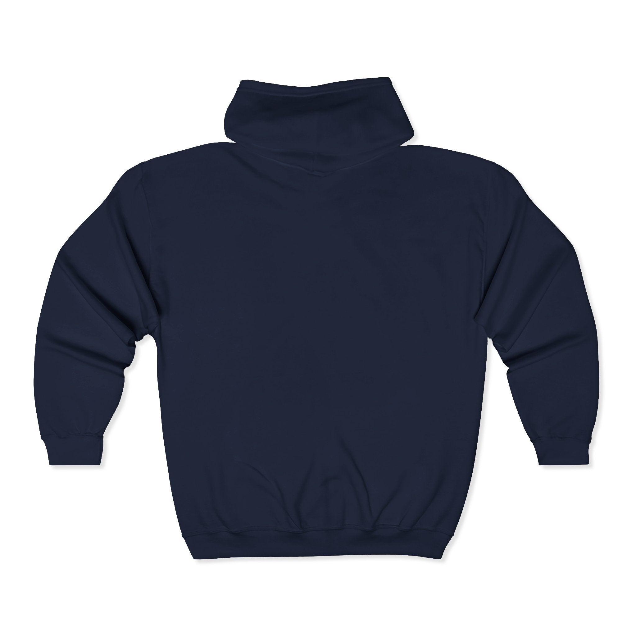 No Kings Embroidered Zip Hoodie | Hand-drawn Full Zip Hooded Sweatshirt