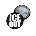 ICE OUT pinback button I Smart Typography
