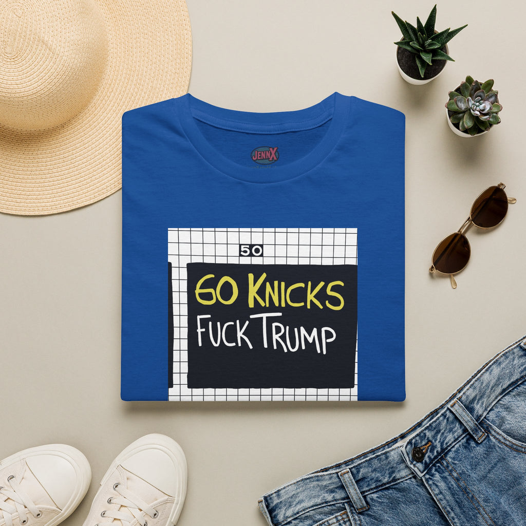 Go Knicks Fuck Trump softstyle tee shirt  I New York Basketball Fan