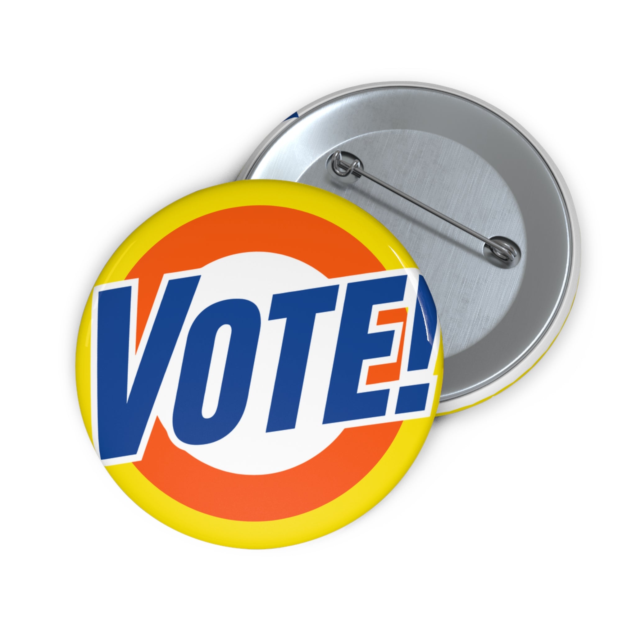 Vote! Pin Button | Tide Parody, Political Campaign Badge, Round Button Pin