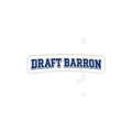 Draft Barron Sticker | Die Cut Text Sticker, Collegiate Lettering Decal