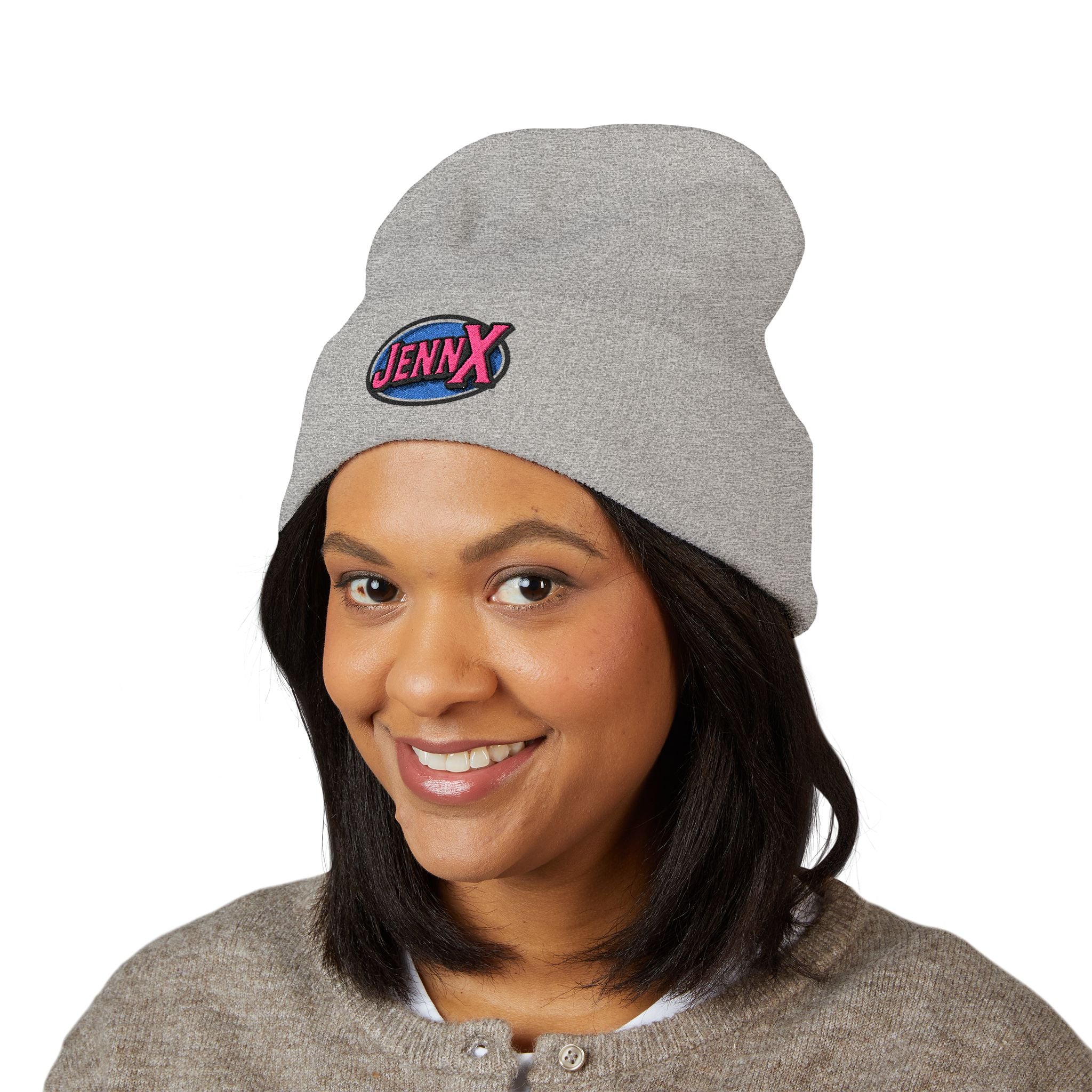 JennX Generation X GenX embroidered logo Beanie | Cuffed Winter Hat