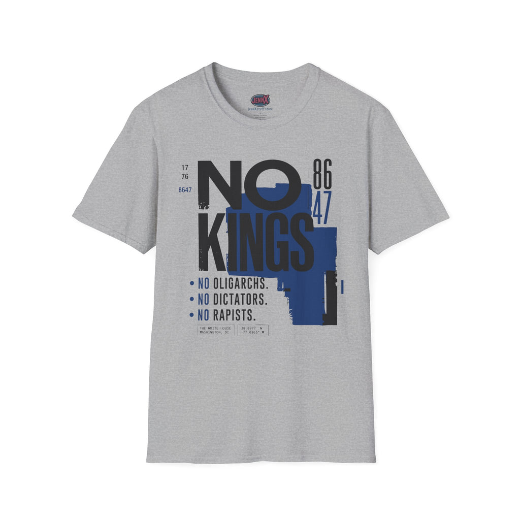 NO KINGS Shirt, Anti Trump Protest Shirt, Democracy Matters Tee, Political Resistance Shirt, Anti Authoritarian Graphic Tee, Activist Gift