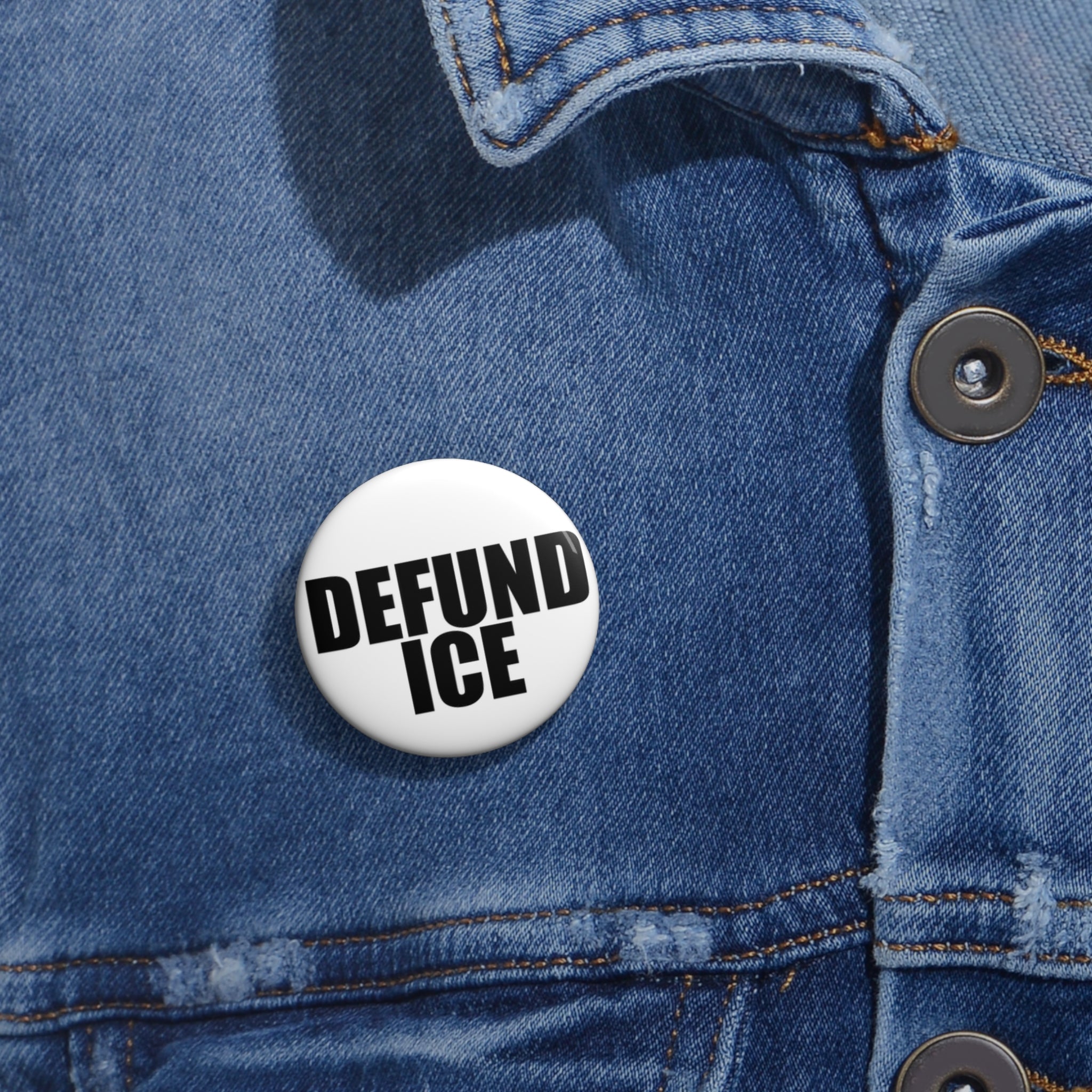 Defund ICE Pretti Good pin button | Fire Noem