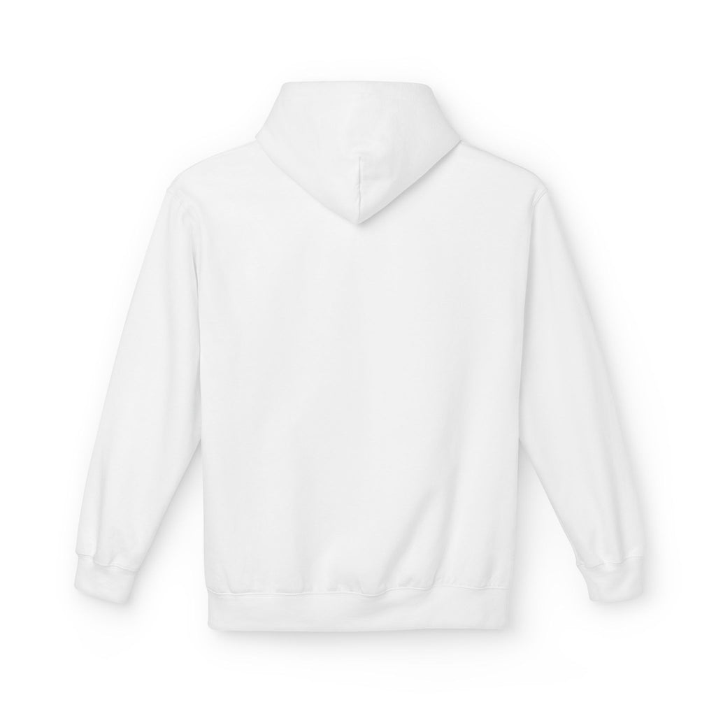 Draft Barron Hoodie | Collegiate Text Logo, White Pullover