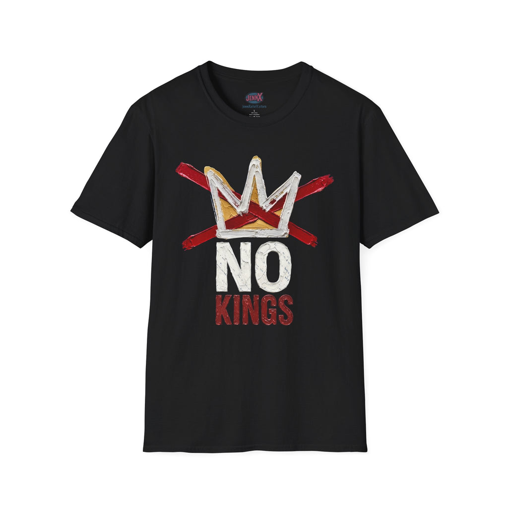 No Kings graphic T-Shirt | Rejecting Kings American Flag, We the People 1776