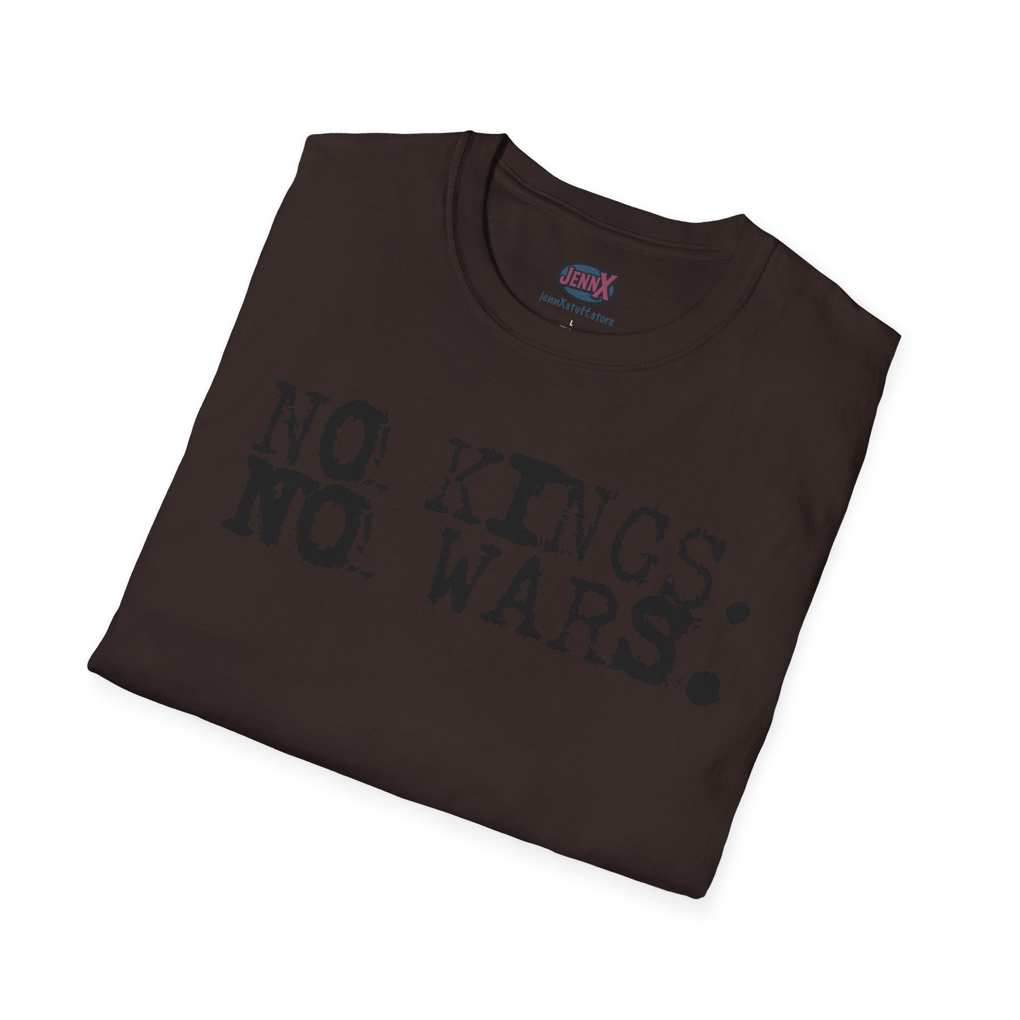 no kings no wars typography T-Shirt | politics protest shirt